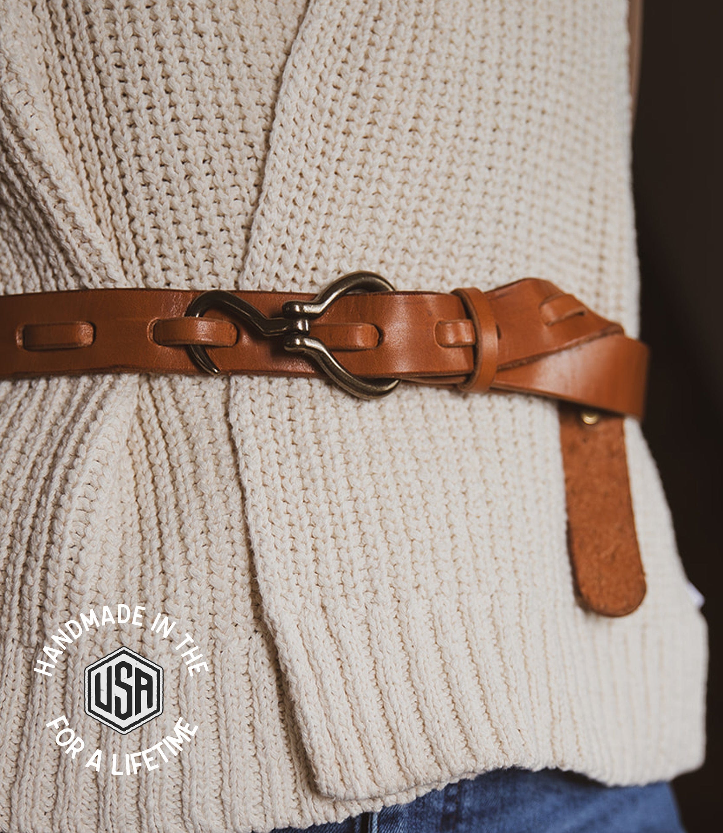 The Local Branch Leather Hoof Pick Belt - USA Made
