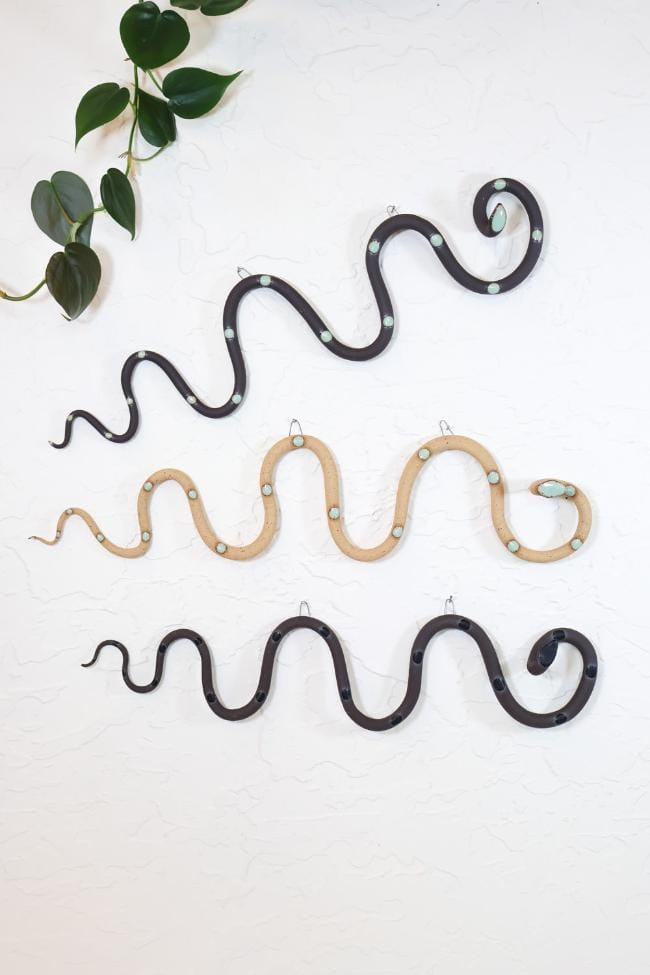 Horizontal Ceramic Wall Snake - My American Goods