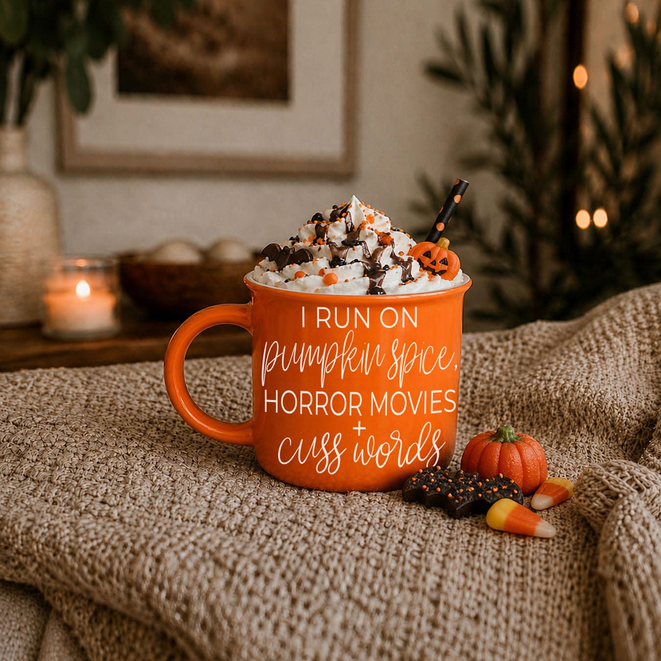 Gia Roma Coffee Mug Pumpkin + Horror Mug