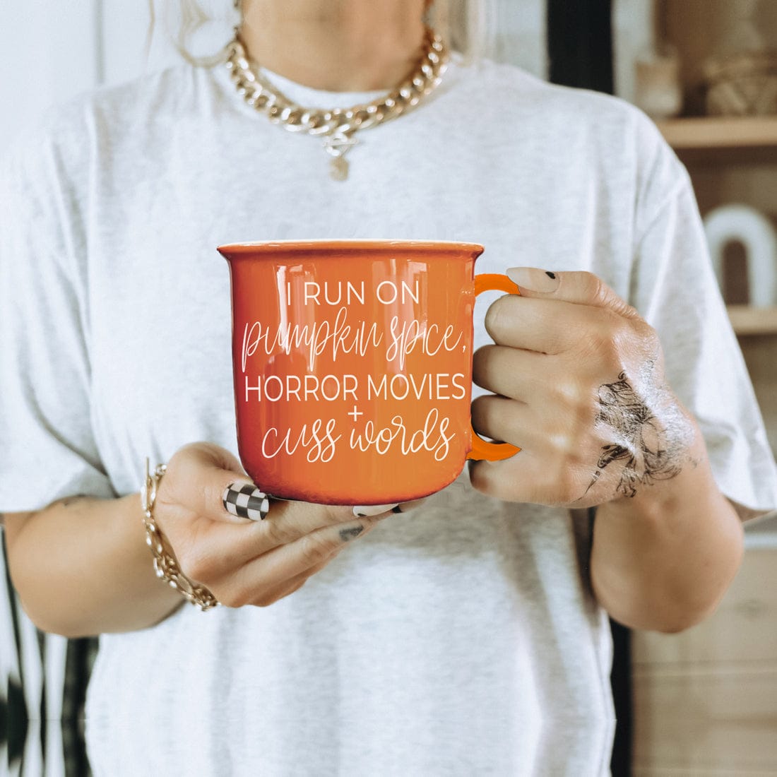 Gia Roma Coffee Mug Pumpkin + Horror Mug