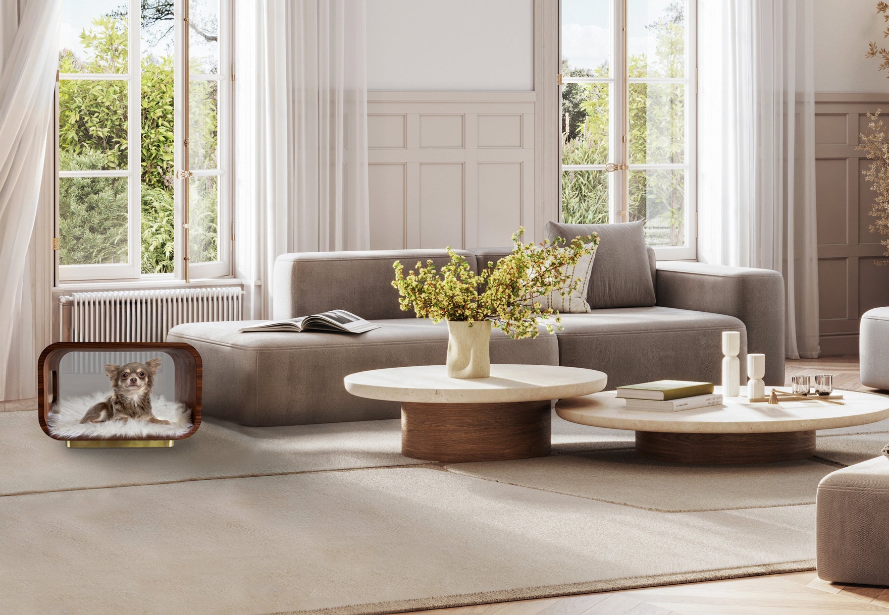 The LUNA Bed in Walnut - My American Goods