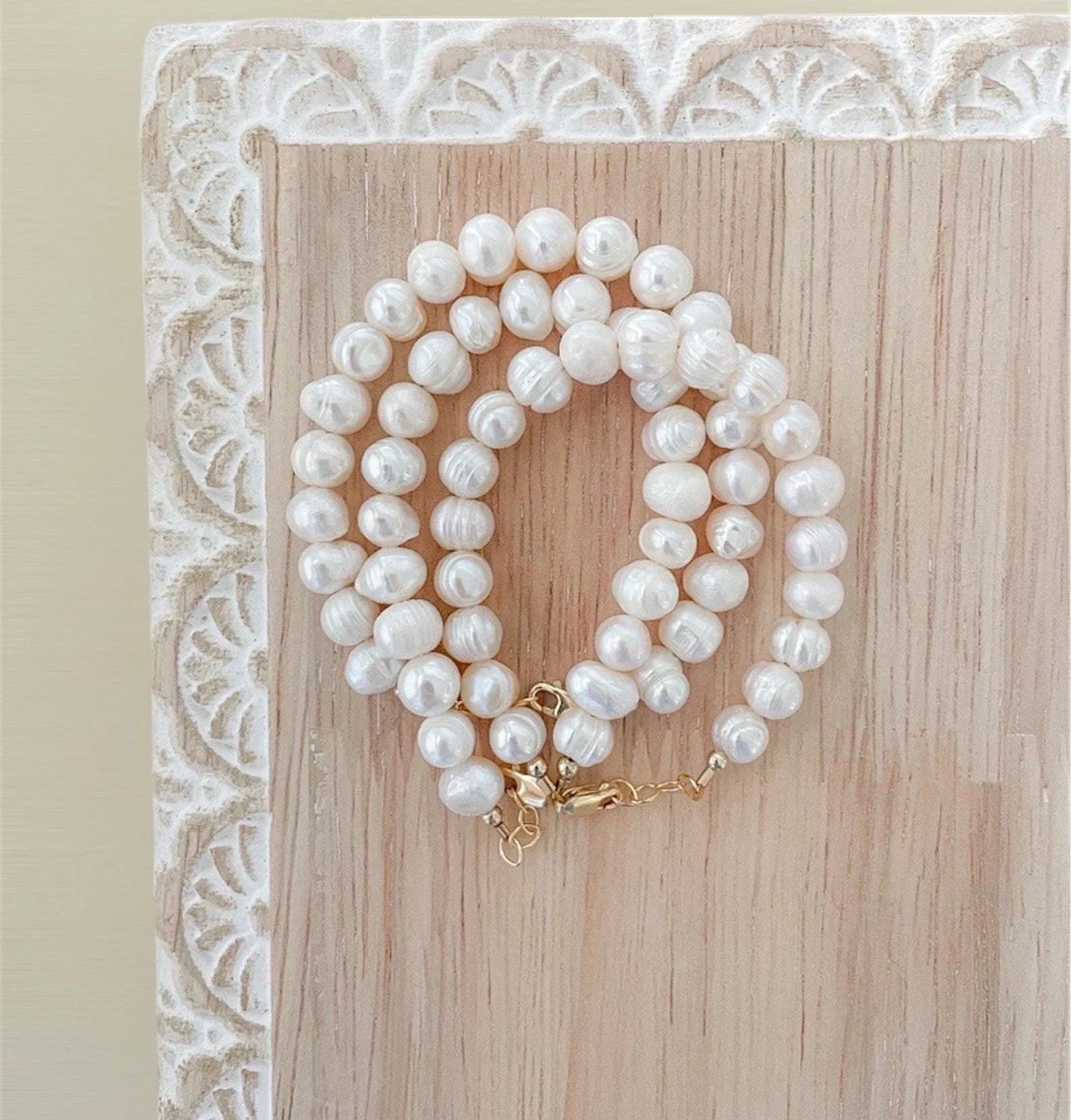 Gold-Filled Freshwater Pearl Baby Bracelet | Hypoallergenic Keepsake Gift | Matching Mommy & Me Jewelry