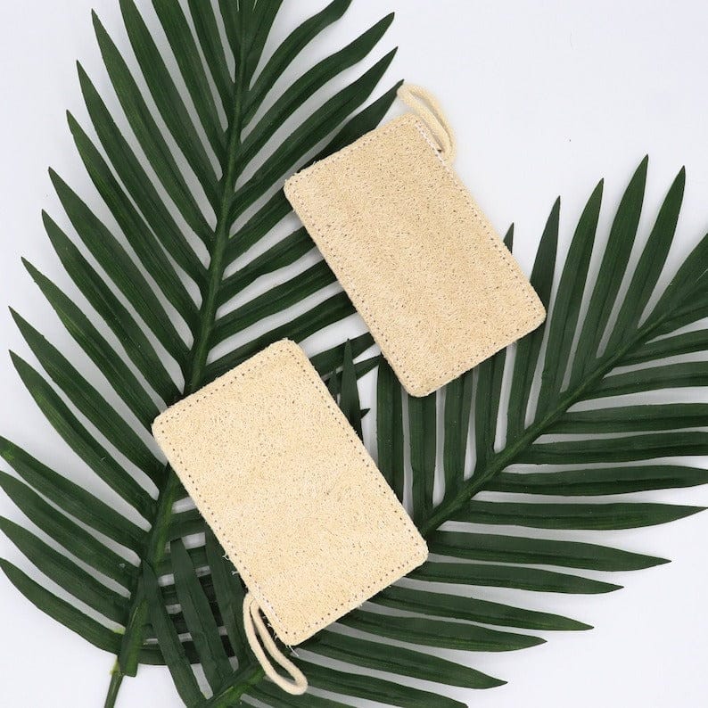 J&L Naturals Essentials Natural Loofah Pad 2-Pack