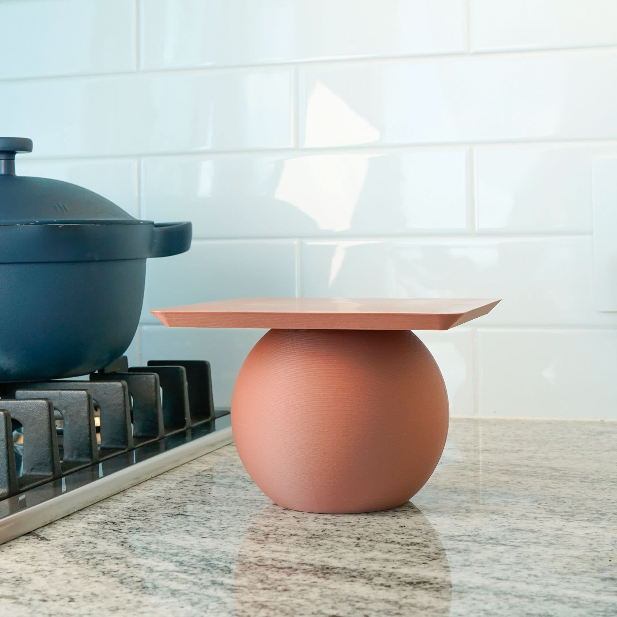 Rosebud HomeGoods Terracotta / Small BALL Unique Plant Stand