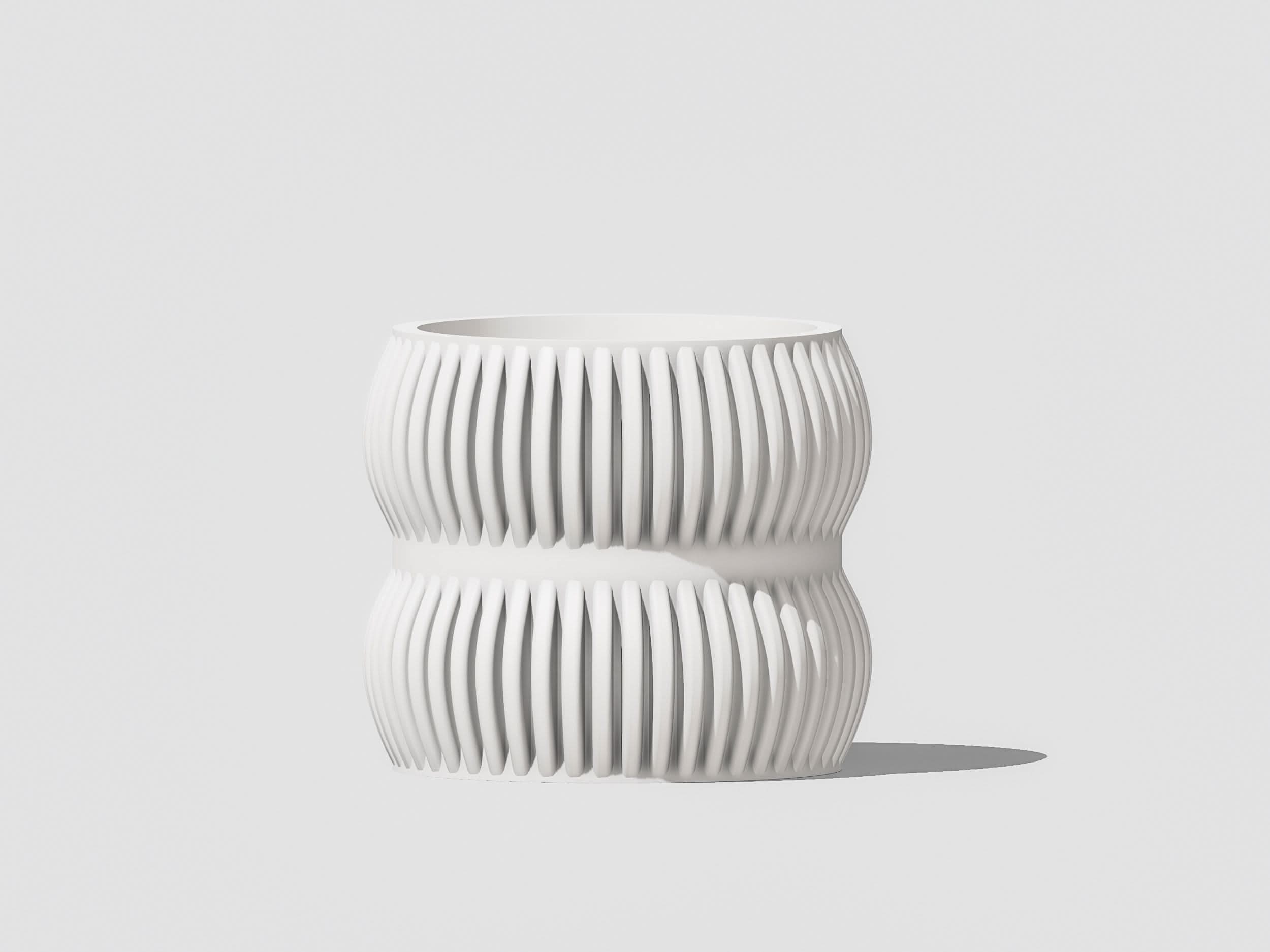 Rosebud HomeGoods Pots & Planters White / 4 Inch - No Tray Aureus Planter with Drainage