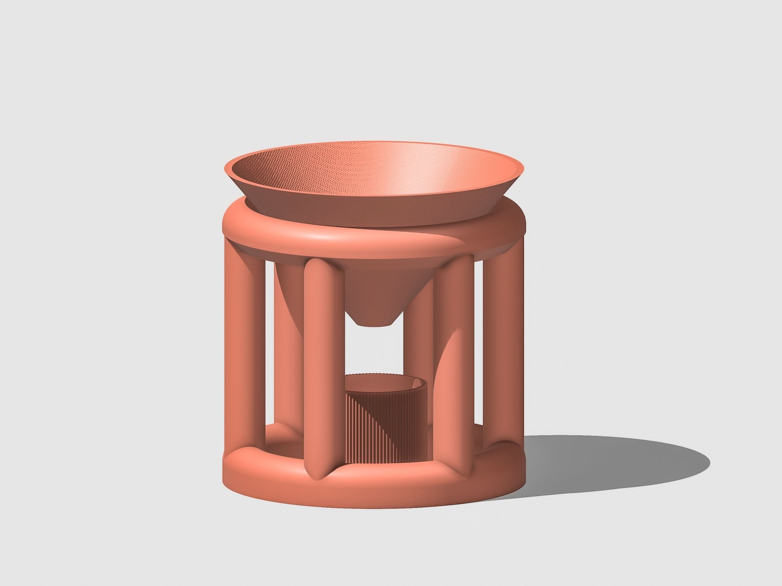 Conduit Plant Stand with Planter & Catch - My American Goods