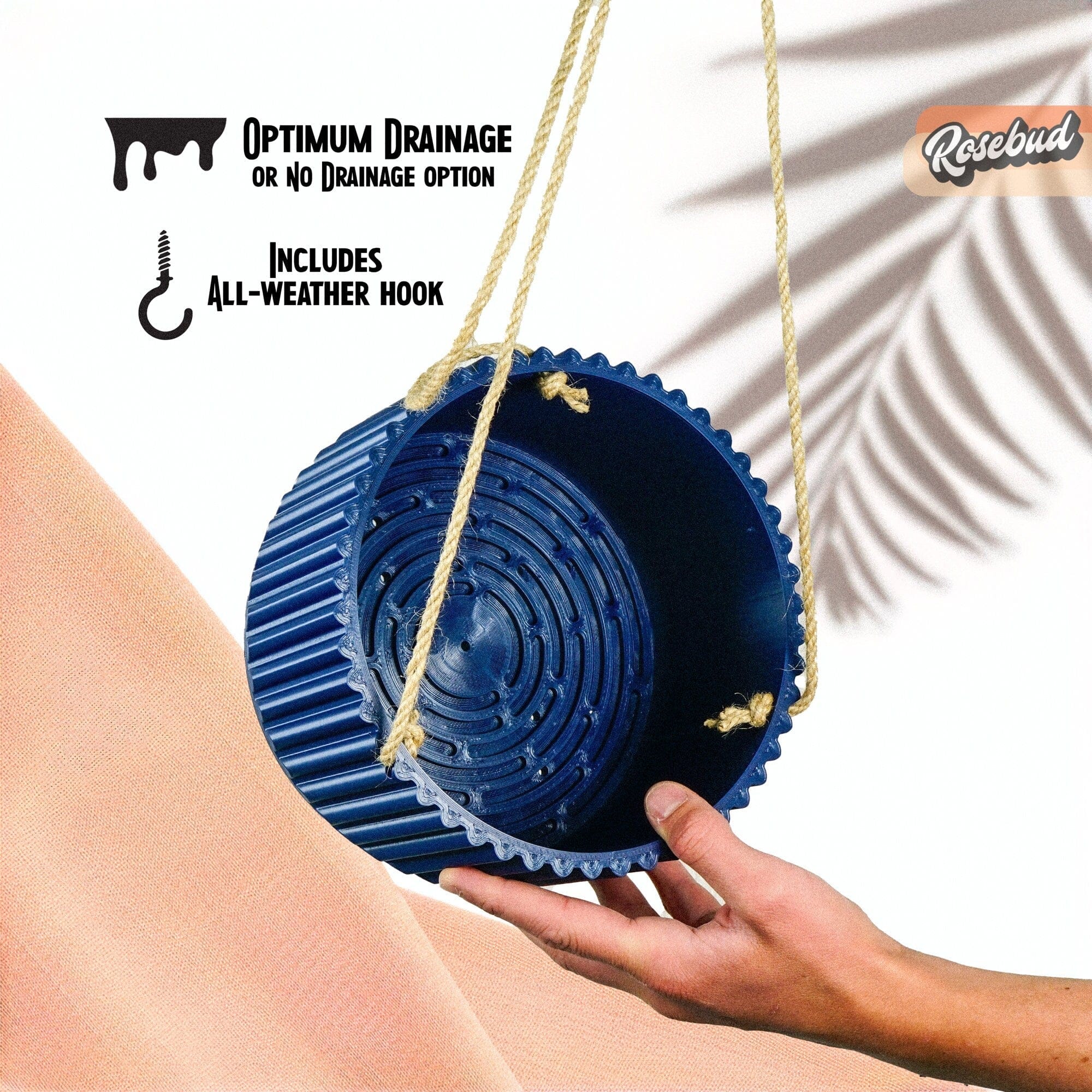 MCR Bowl Hanging Plant Pot for Indoor or Outdoor - My American Goods