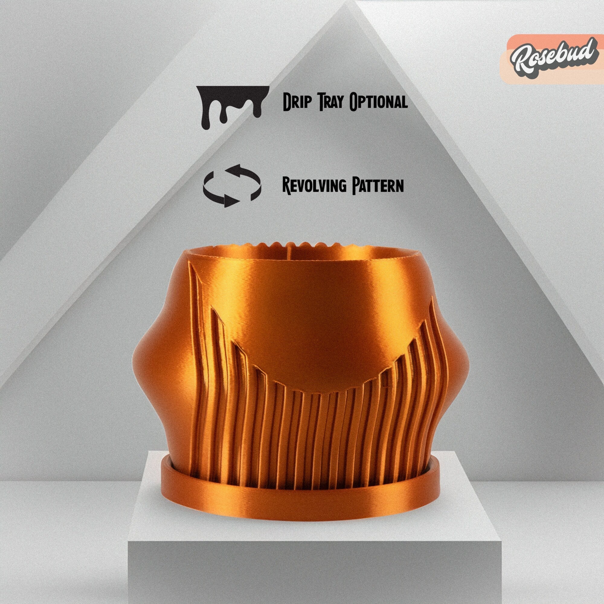 Rorqual Cascade Plant Pot with Drainage - My American Goods