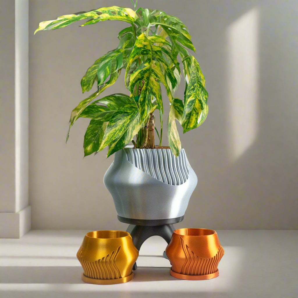 Rorqual Cascade Plant Pot with Drainage - My American Goods