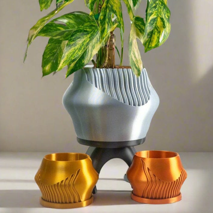 Rosebud HomeGoods Pots & Planters Rorqual Cascade Plant Pot with Drainage