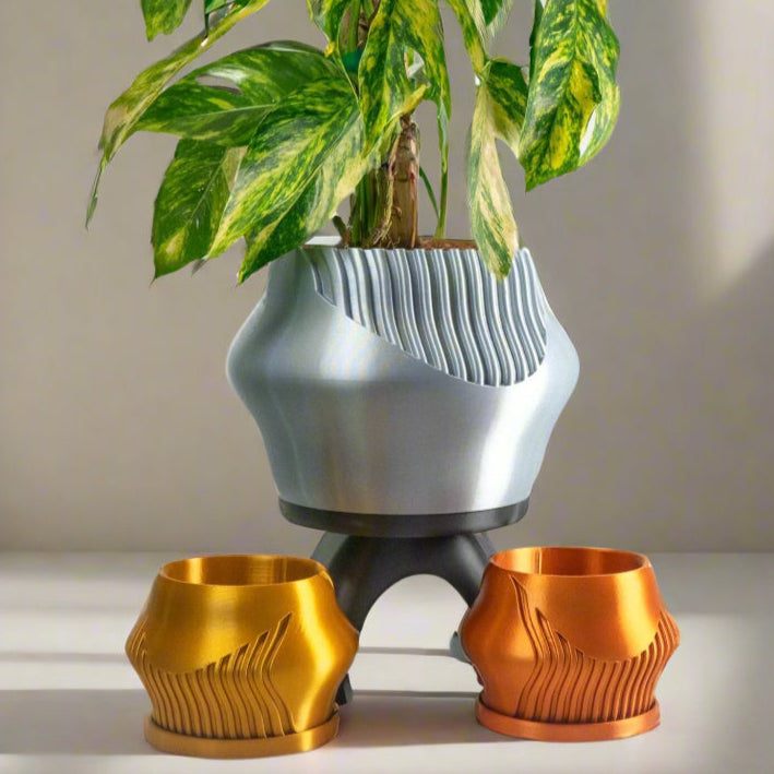 Rorqual Cascade Plant Pot with Drainage - My American Goods