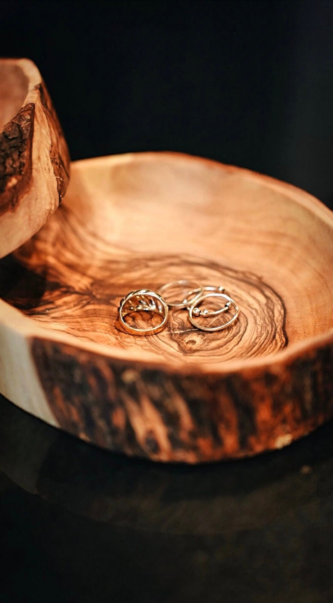 Olive Wood Branch Bowl - My American Goods