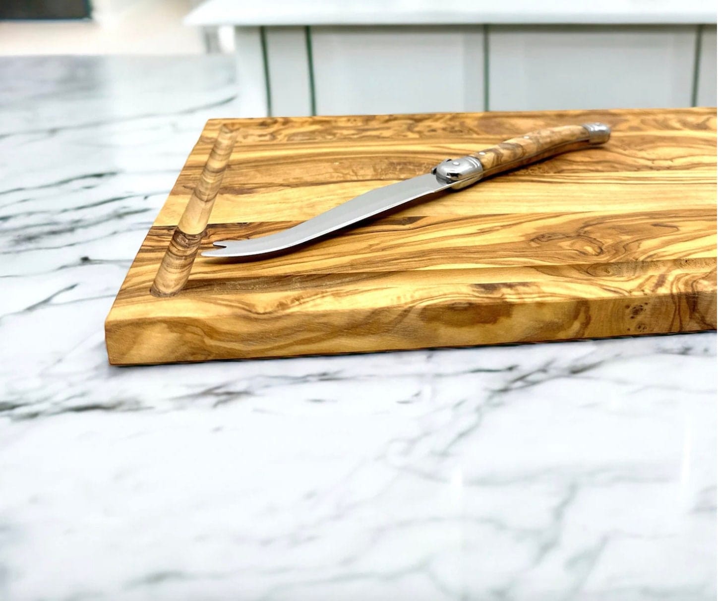 Olive Wood Rectangle Cutting Board- 16 inch - My American Goods