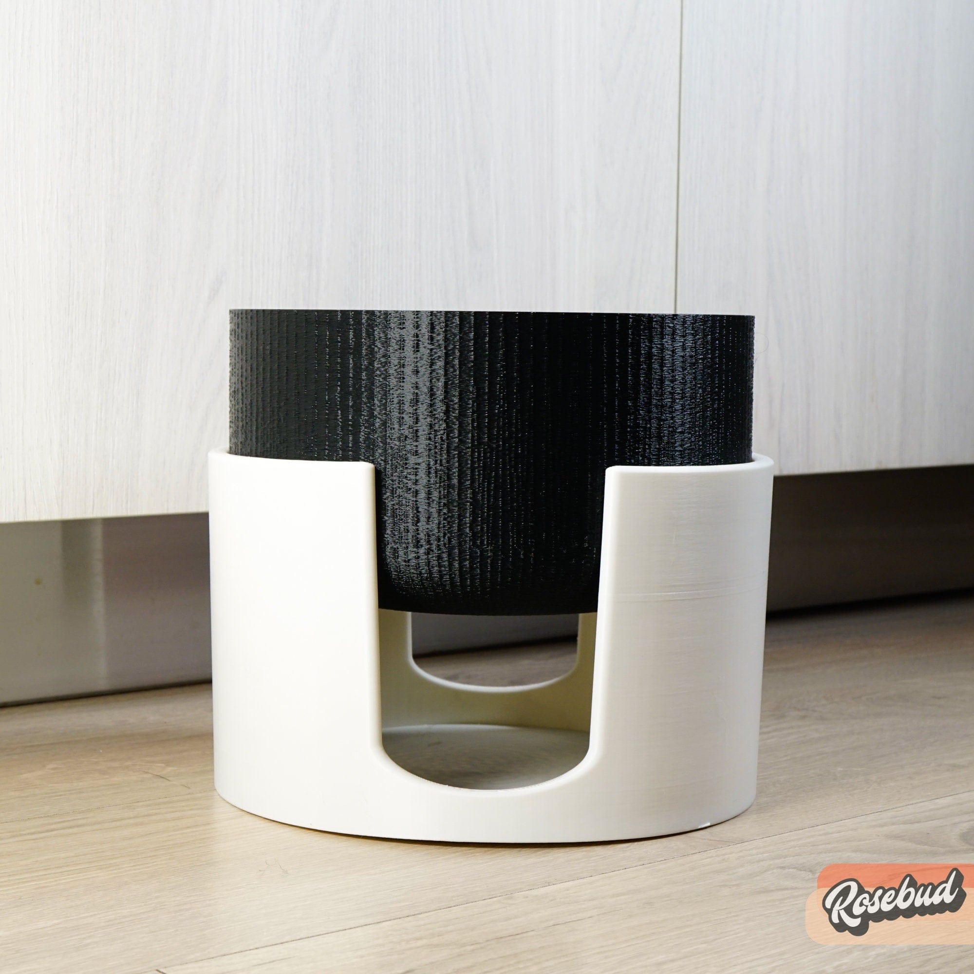 Modern Elevated Planter and Plant Stand Set - 2-Piece Plant Pot with Drainage in Multi Colors & Sizes, Mid-Century Modern Indoor Plant Stand - My American Goods