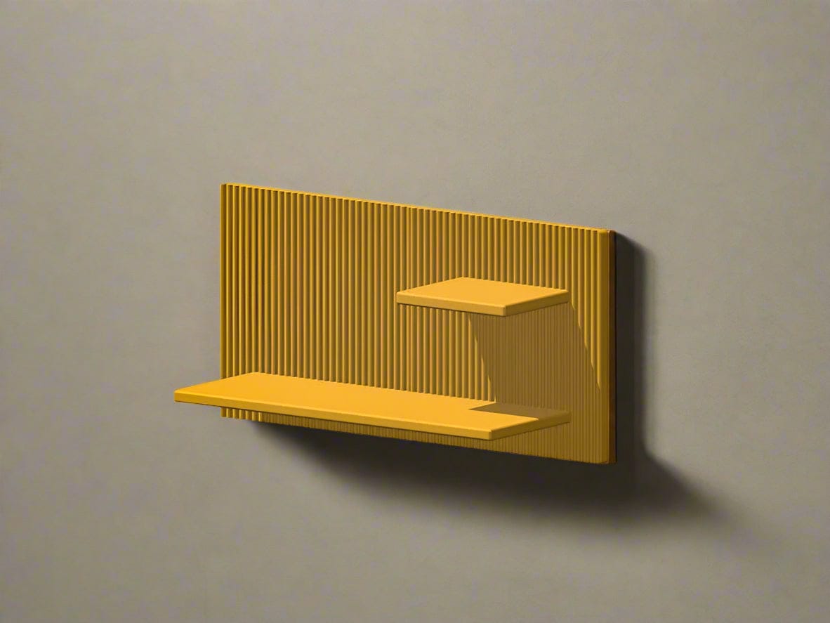 Rosebud HomeGoods Floating Shelf Modern Floating Wall Shelf, Unique Retro Home Decor, 3D Printed Perfume Display/Reed Diffuser Shelf, Wall Shelf Catchall, Hosting Decor Gift, EDGE
