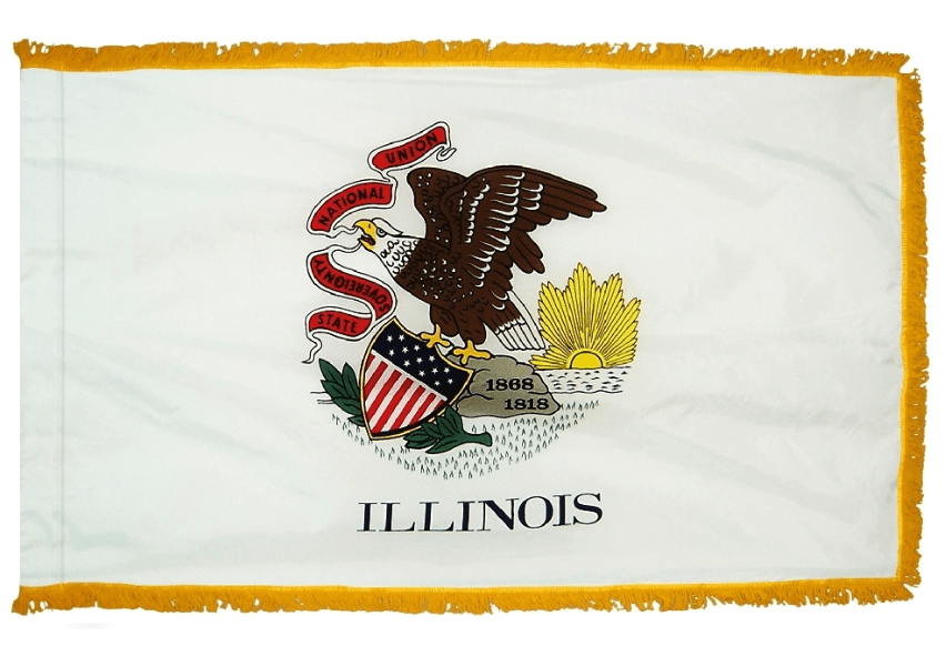 Flags Unlimited USA Nylon State Flags Illinois