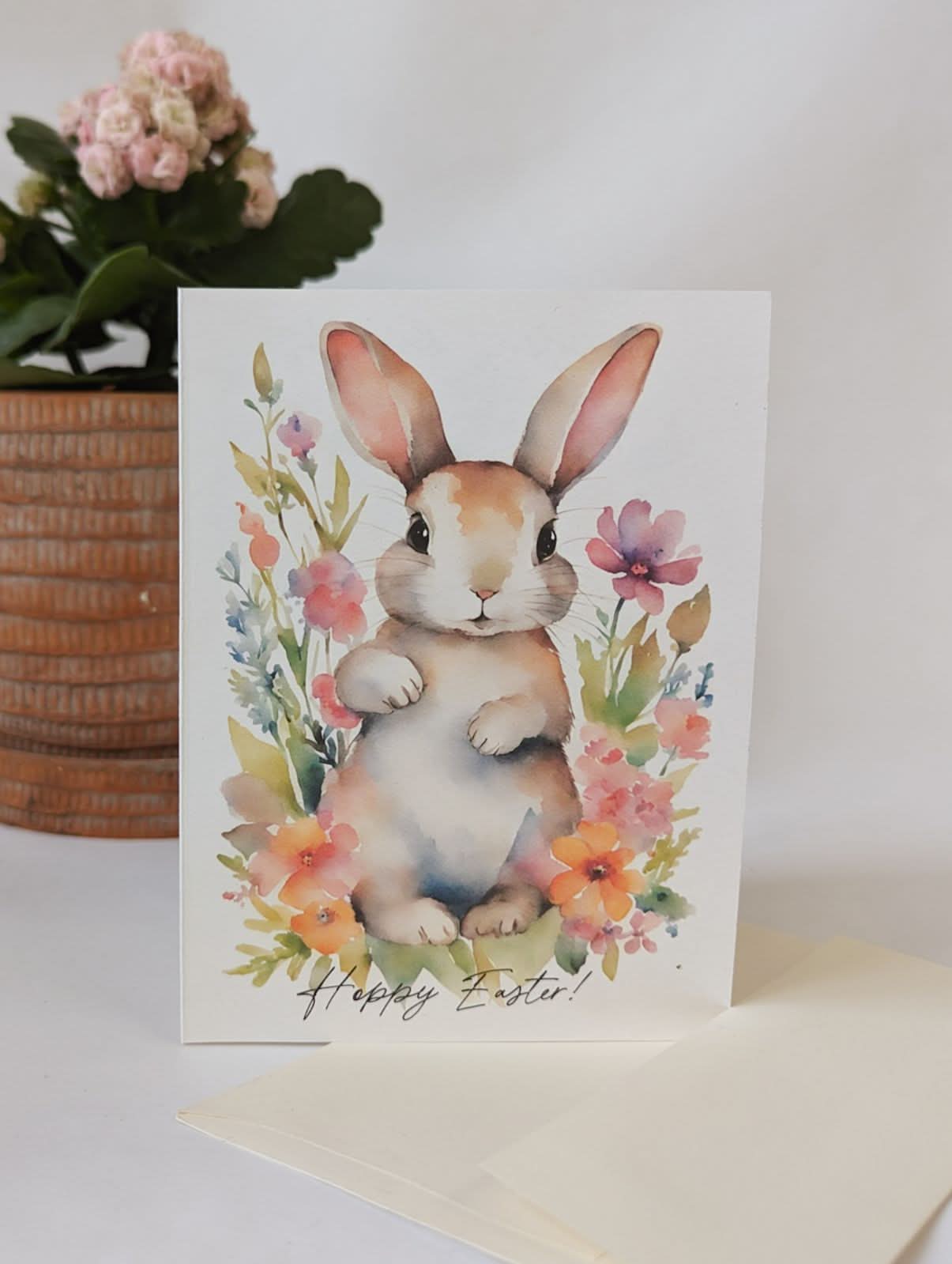 Ash & Rose Greeting & Note Cards Hoppy Easter Card