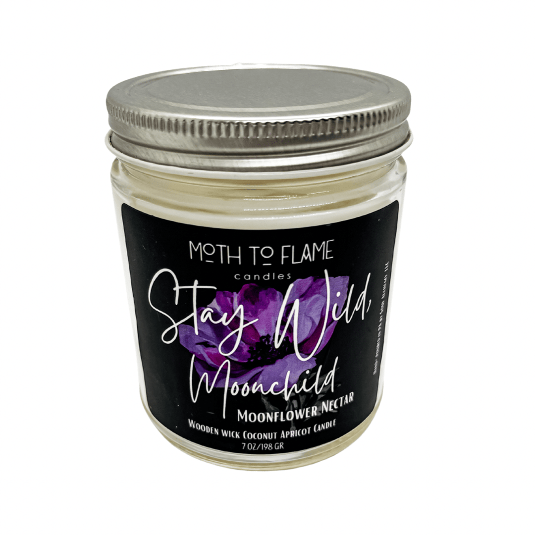 Moth to Flame Candles Candles Stay Wild, Moon Child – 7 oz Candle
