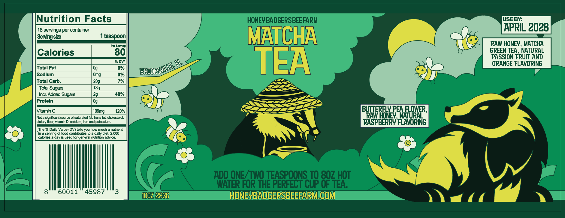 Matcha Green Honey Tea - My American Goods
