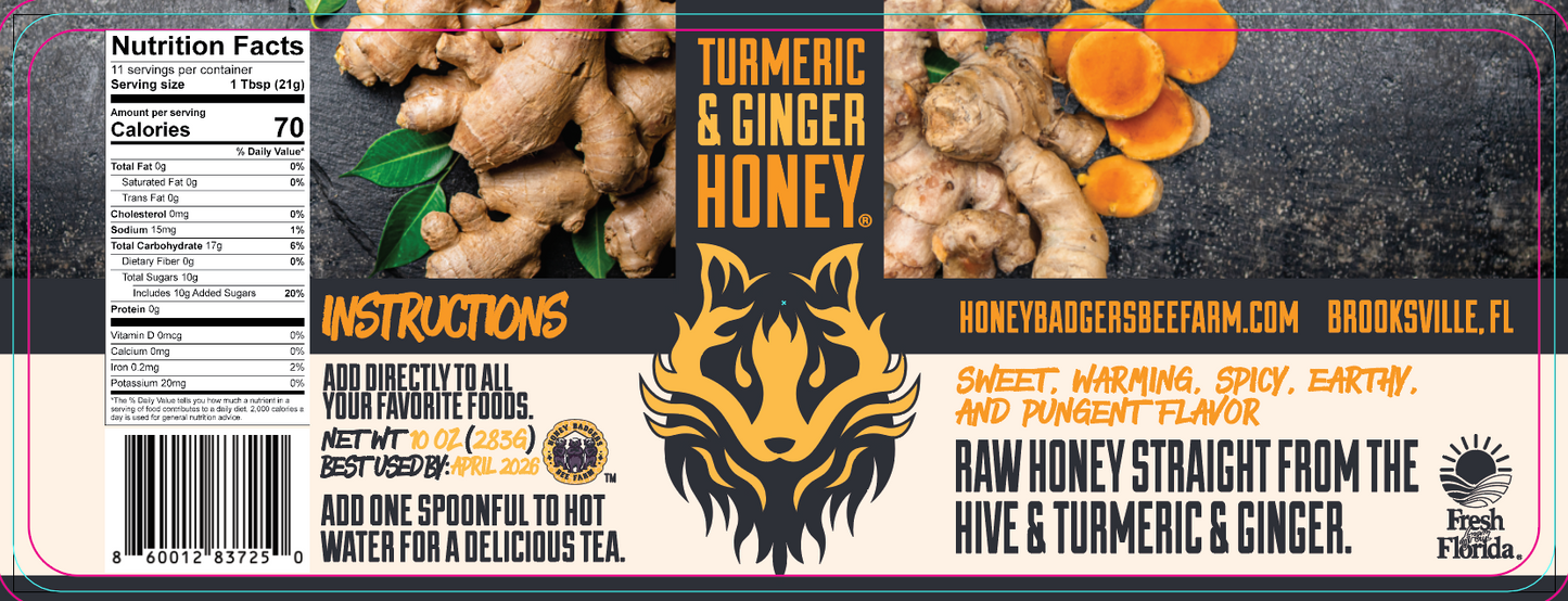 Turmeric & Ginger Honey - My American Goods