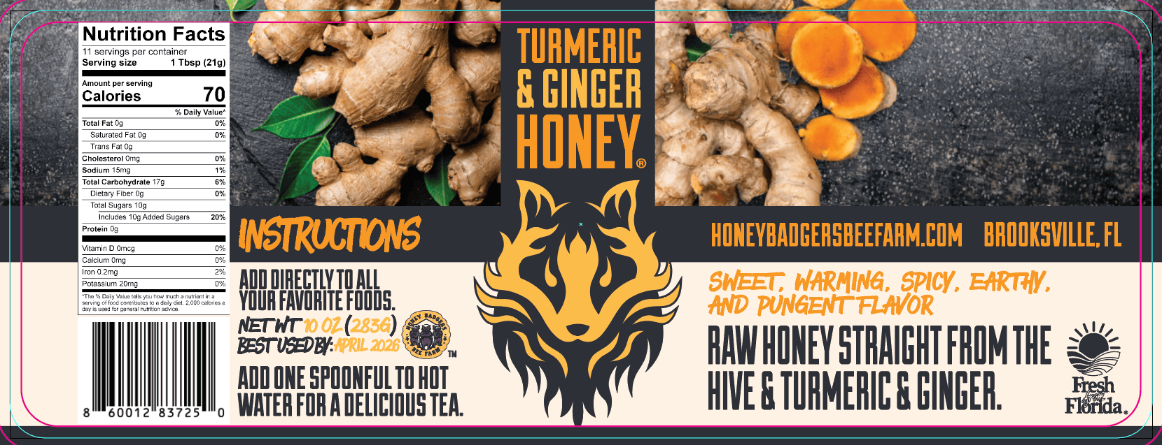 Turmeric & Ginger Honey - My American Goods