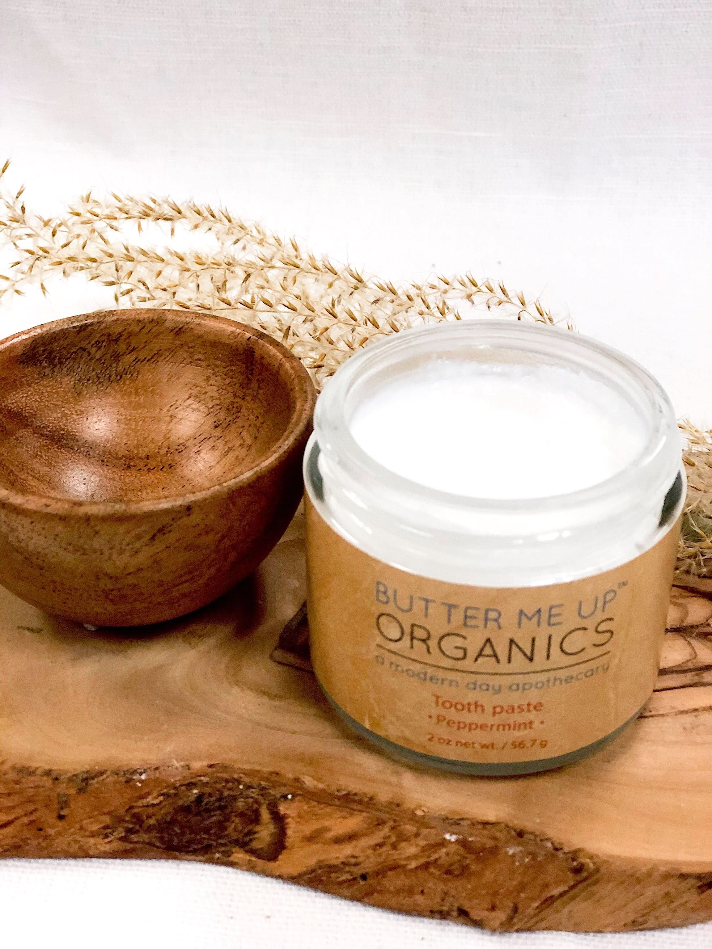 Butter Me Up Organics Teeth All Natural Organic Whitening Toothpaste / Remineralizing Toothpaste