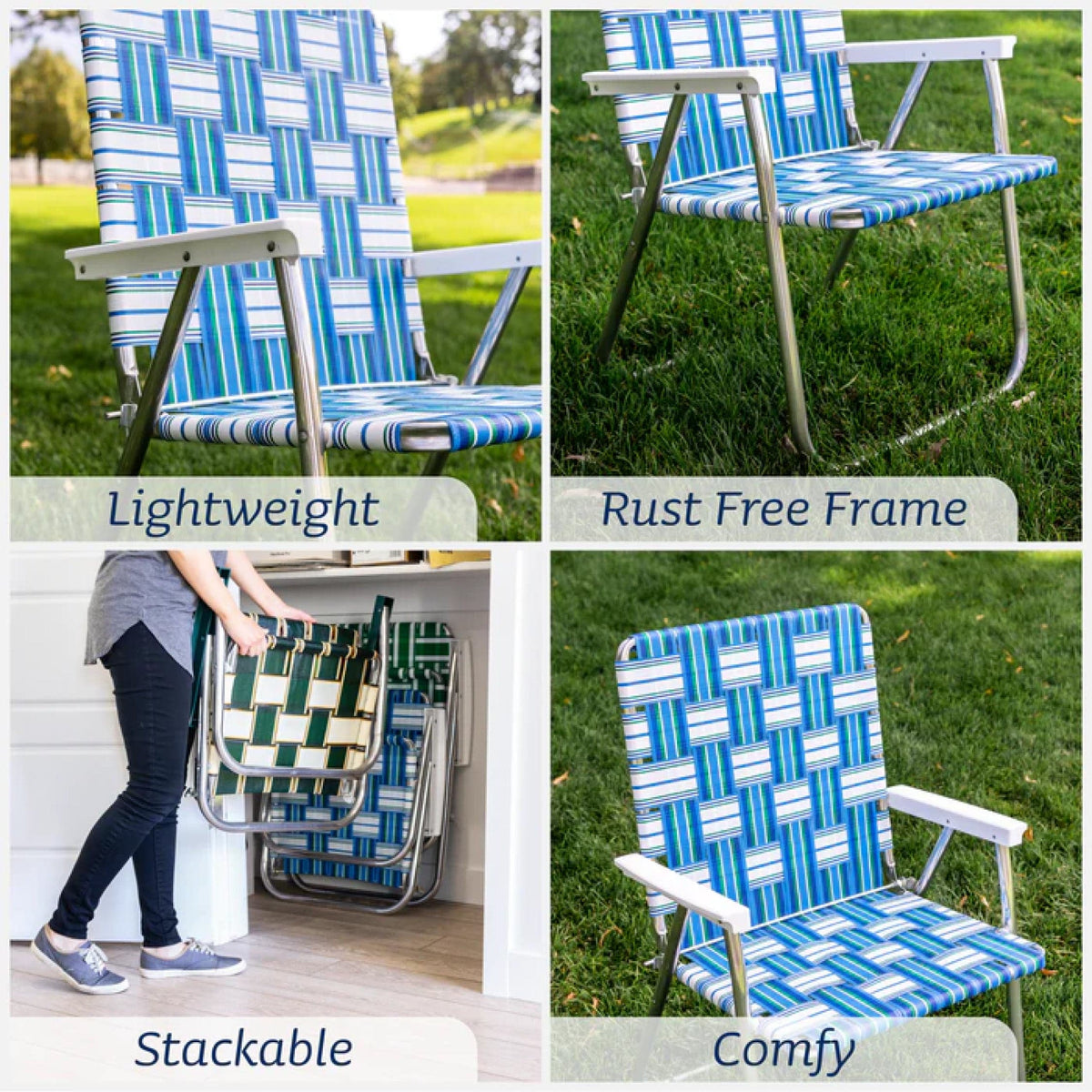 Lawn Chair USA Chairs Magnum Charleston Magnum Lawn Chair