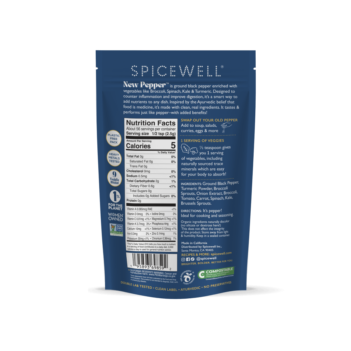 Superfood Salt & Pepper Pouch Duo - My American Goods