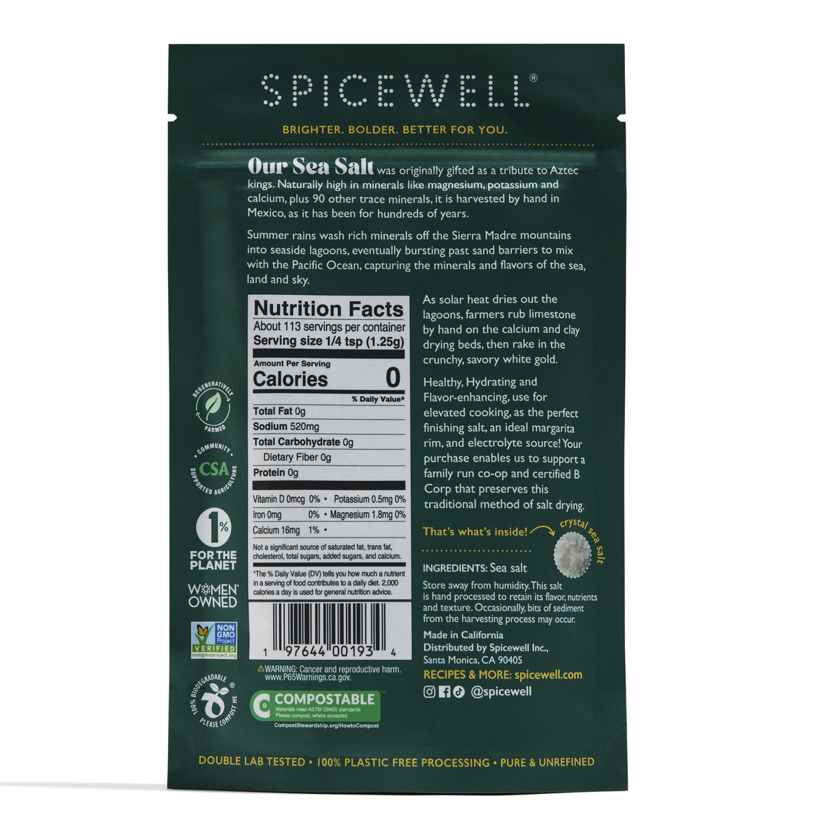 Sustainable Sea Salt Pouch