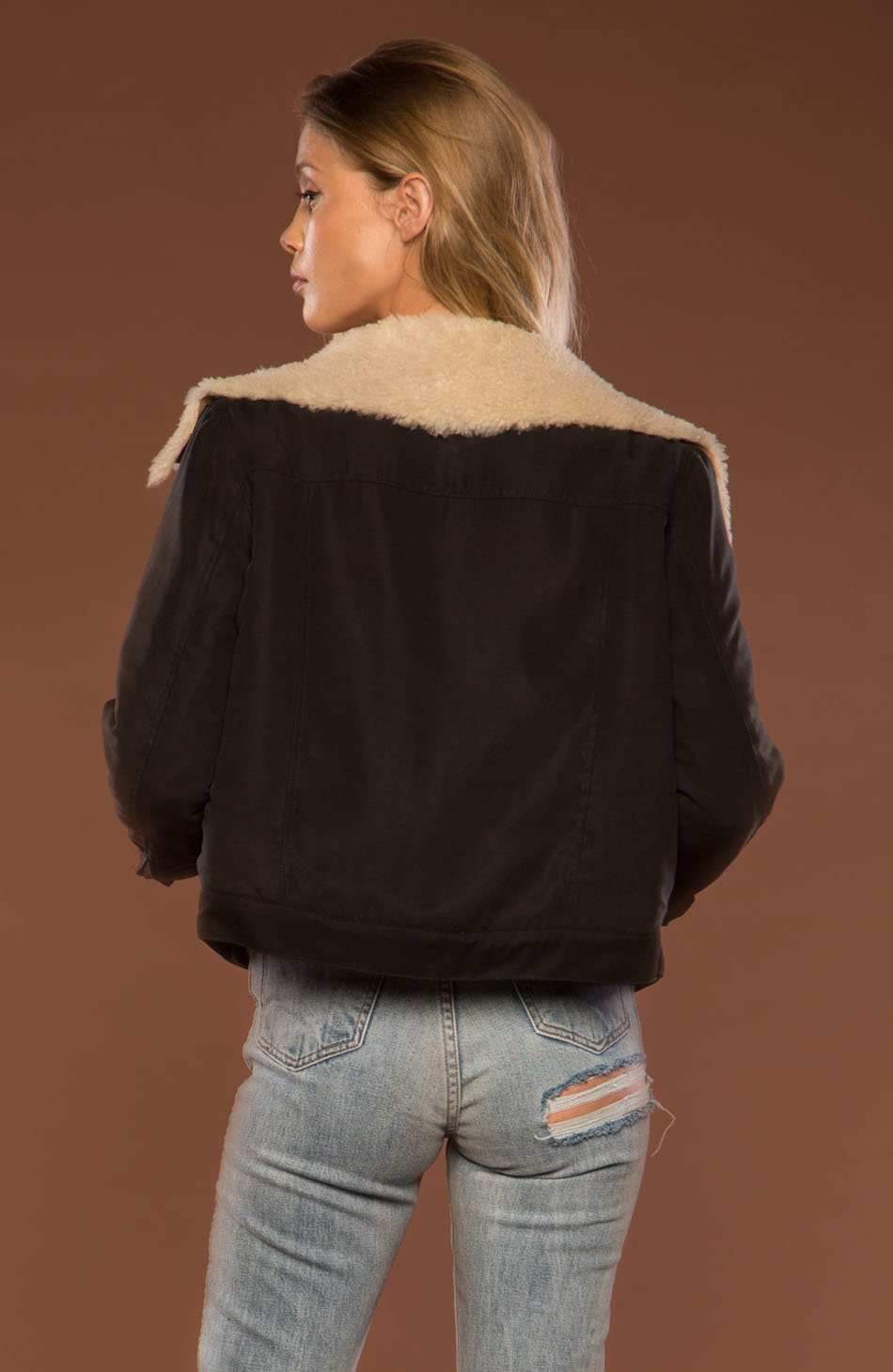 MERRITT CHARLES Jacket Impala Sherpa Jacket - Raven Black