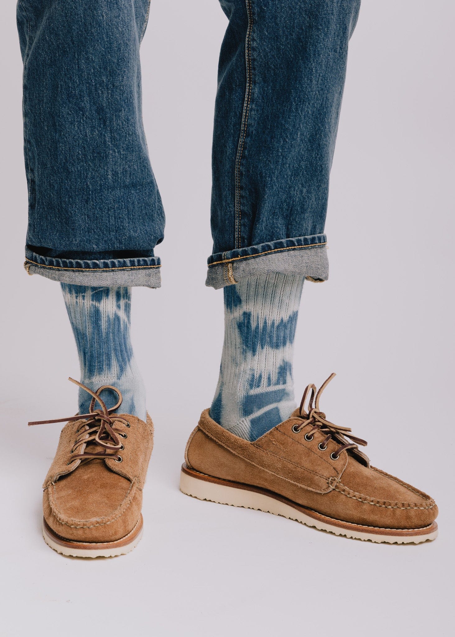 American Trench Socks indigo / One Size Indigo-Dyed Retro Crew