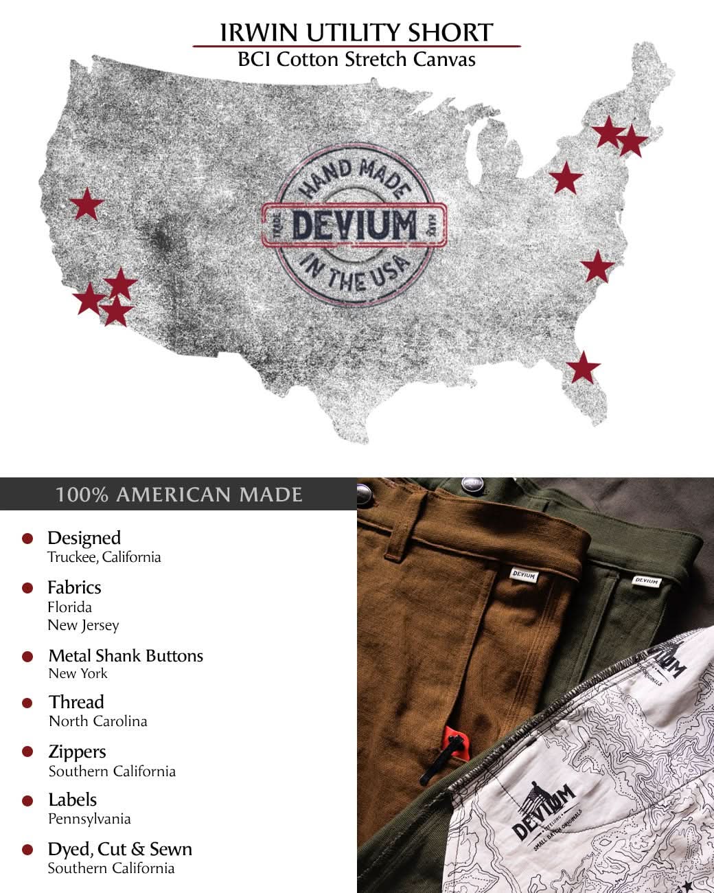 Irwin Canvas Utility Short - My American Goods