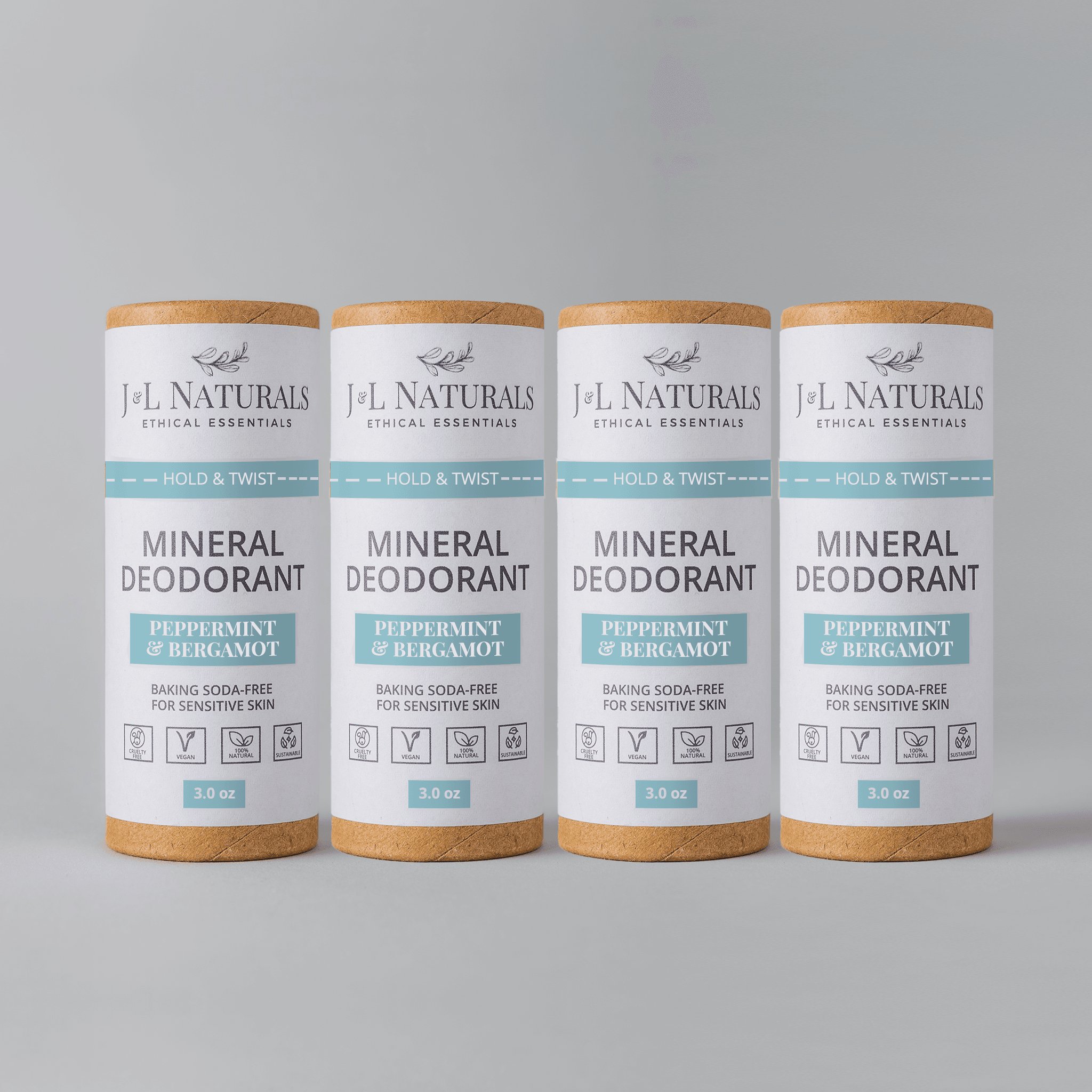 Mineral (Baking Soda-Free) Deodorant Bundle (4-Pack) - My American Goods