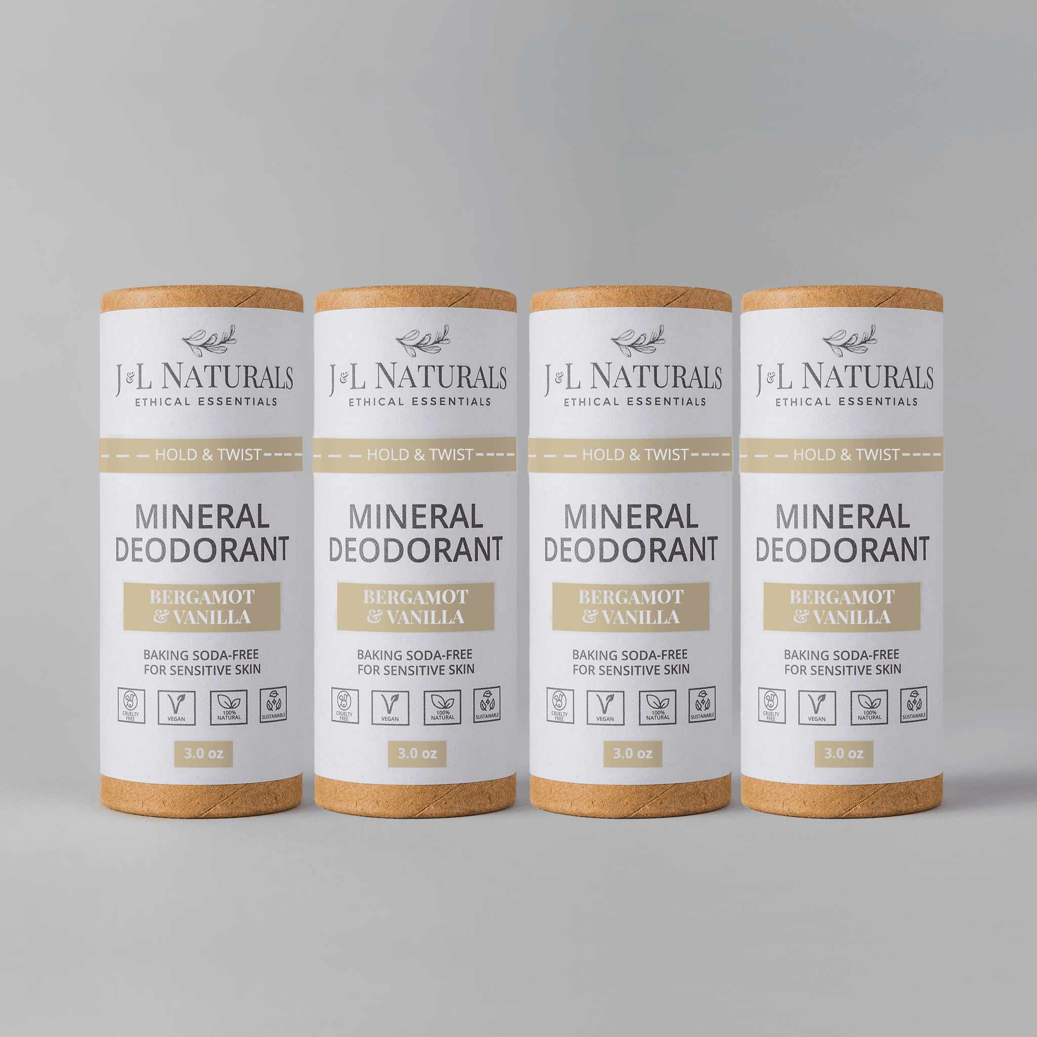 Mineral (Baking Soda-Free) Deodorant Bundle (4-Pack) - My American Goods
