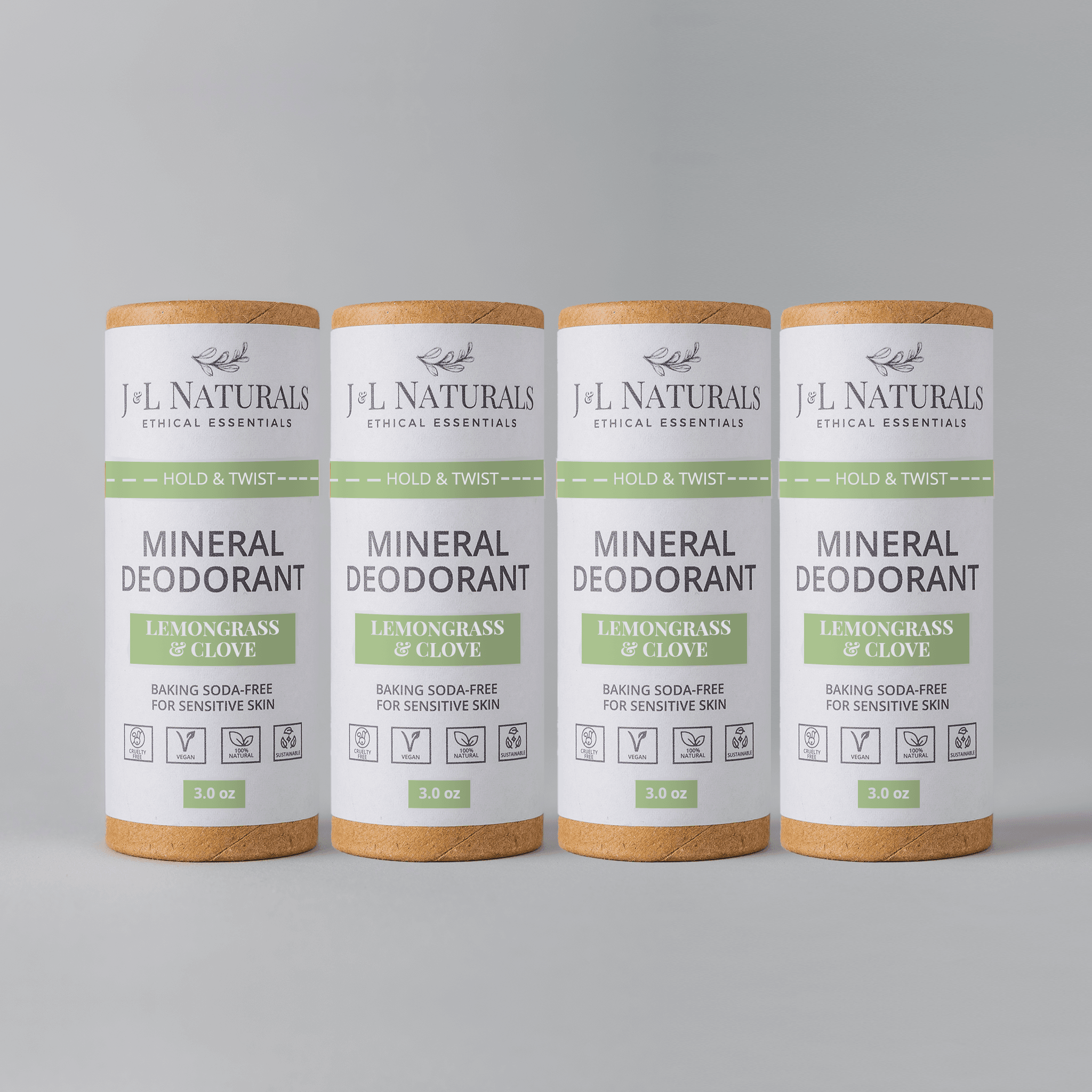 Mineral (Baking Soda-Free) Deodorant Bundle (4-Pack) - My American Goods