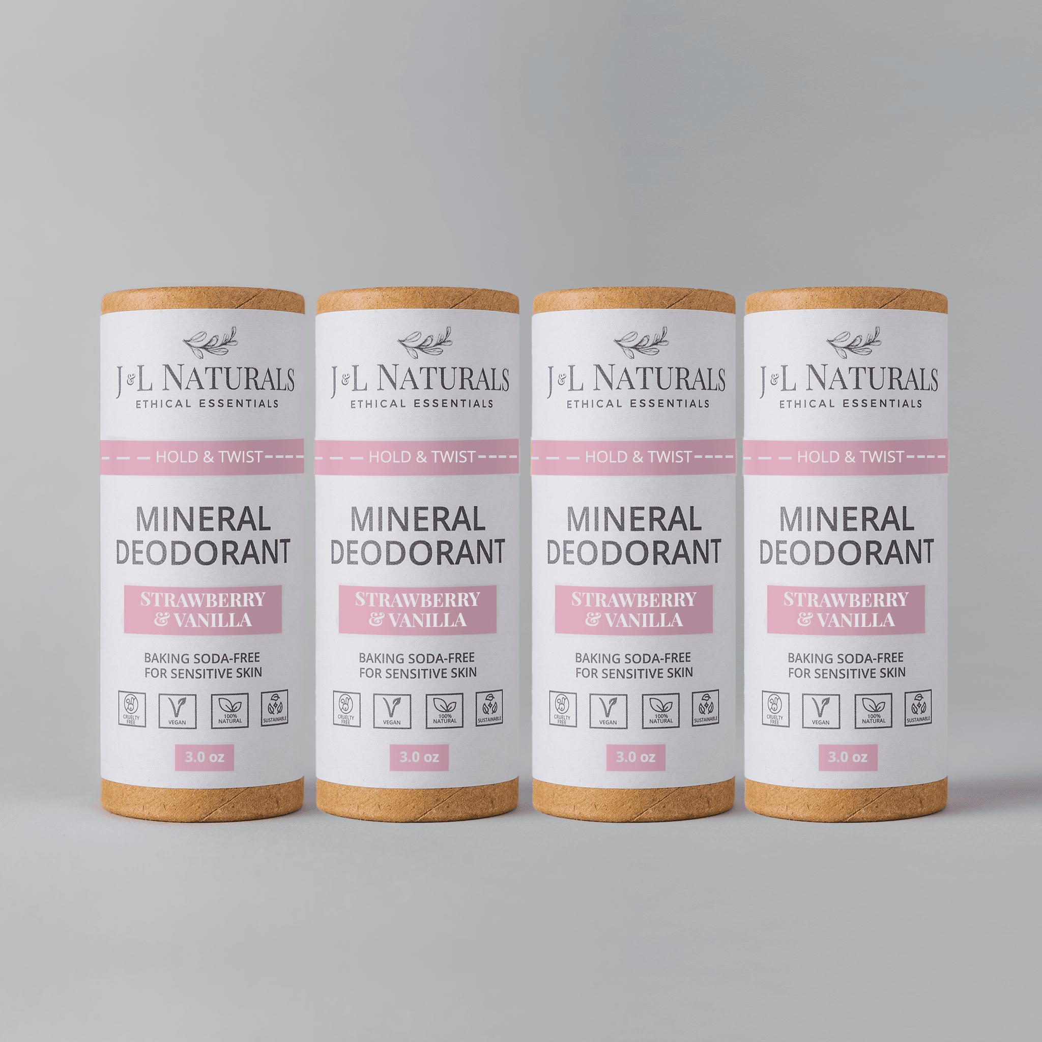 Mineral (Baking Soda-Free) Deodorant Bundle (4-Pack) - My American Goods