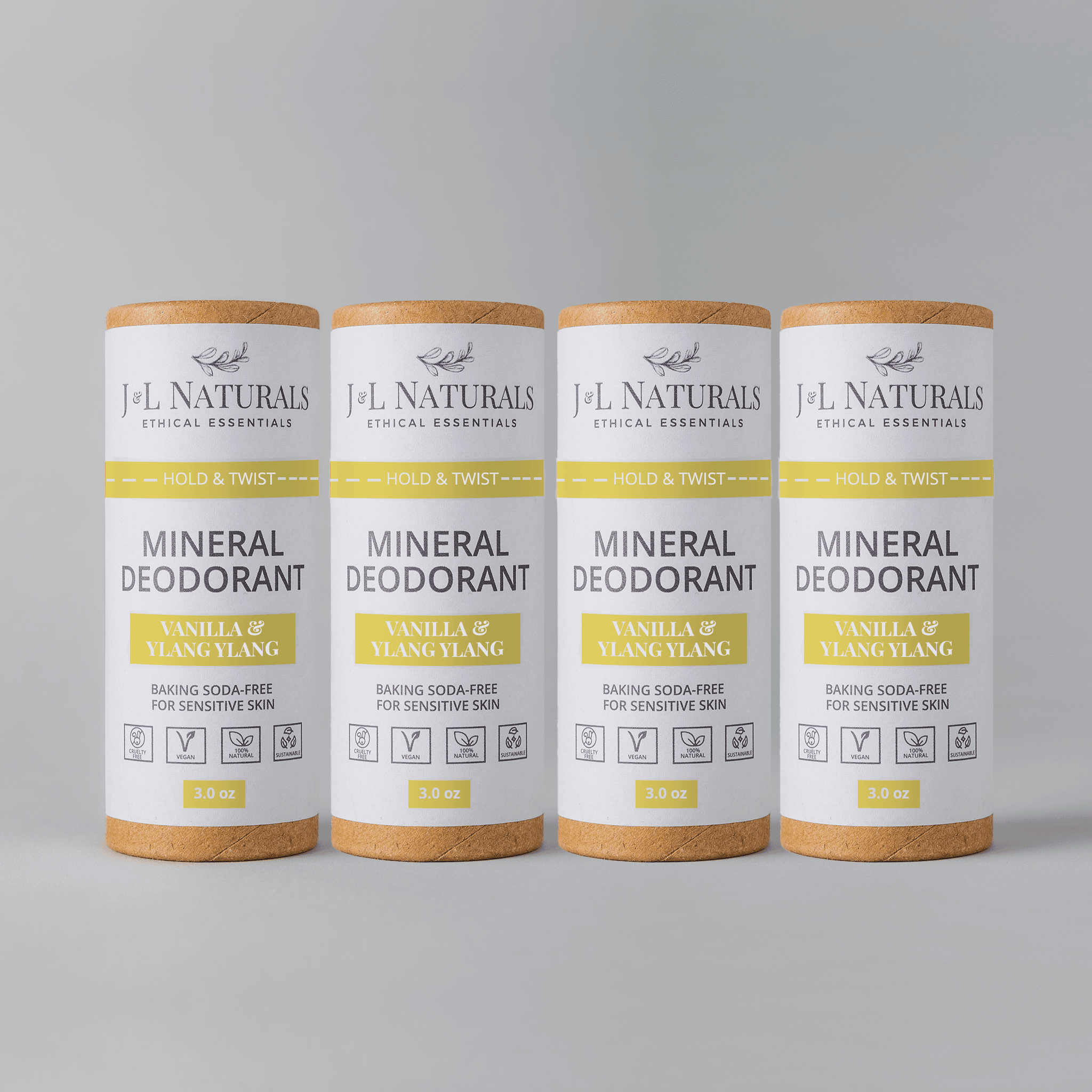 Mineral (Baking Soda-Free) Deodorant Bundle (4-Pack) - My American Goods