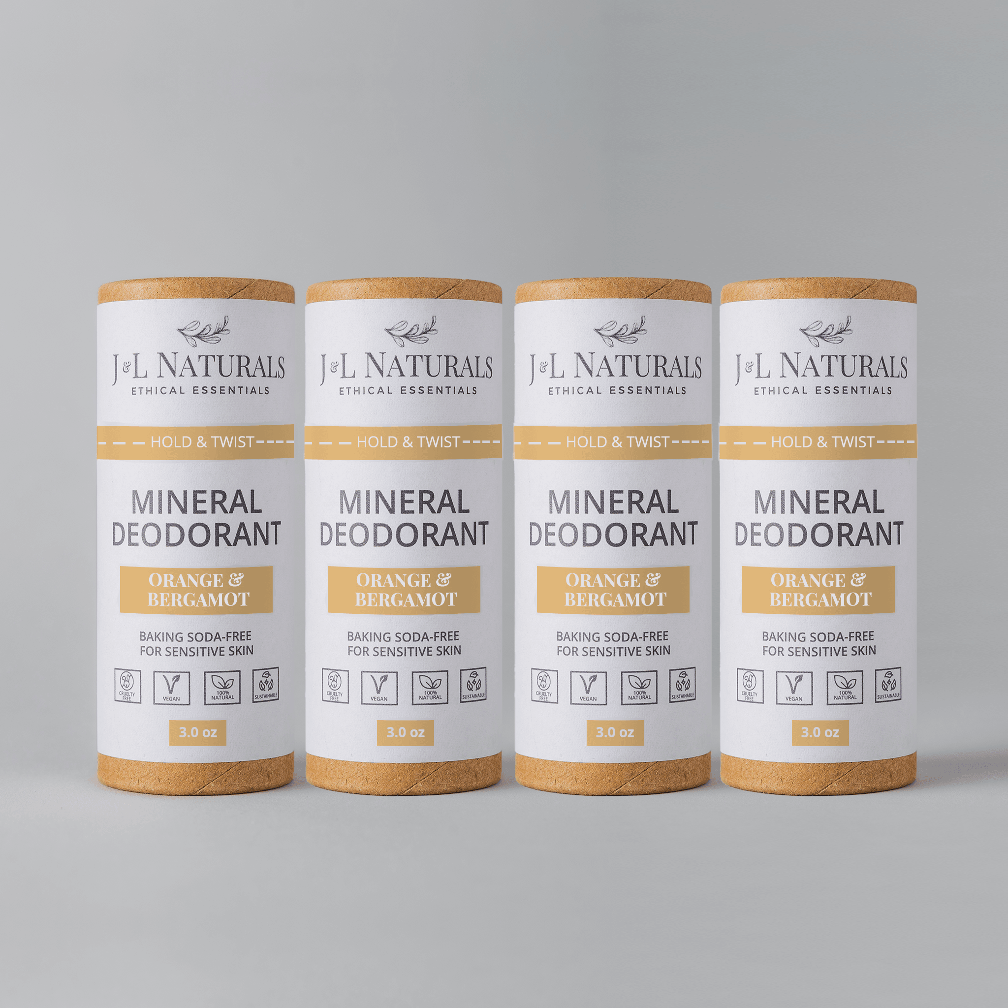 Mineral (Baking Soda-Free) Deodorant Bundle (4-Pack) - My American Goods