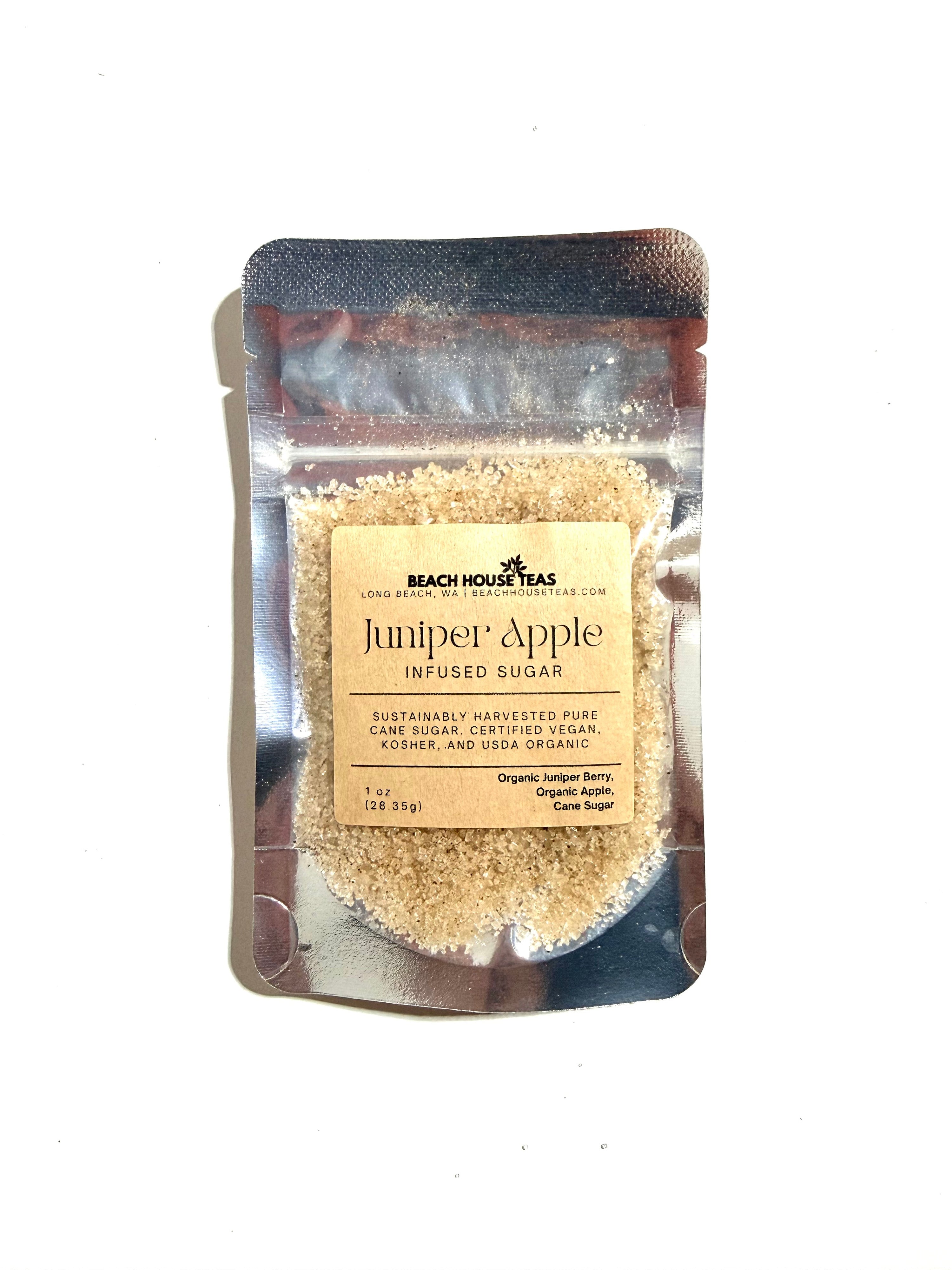 Juniper Apple infused artisan culinary sugar
