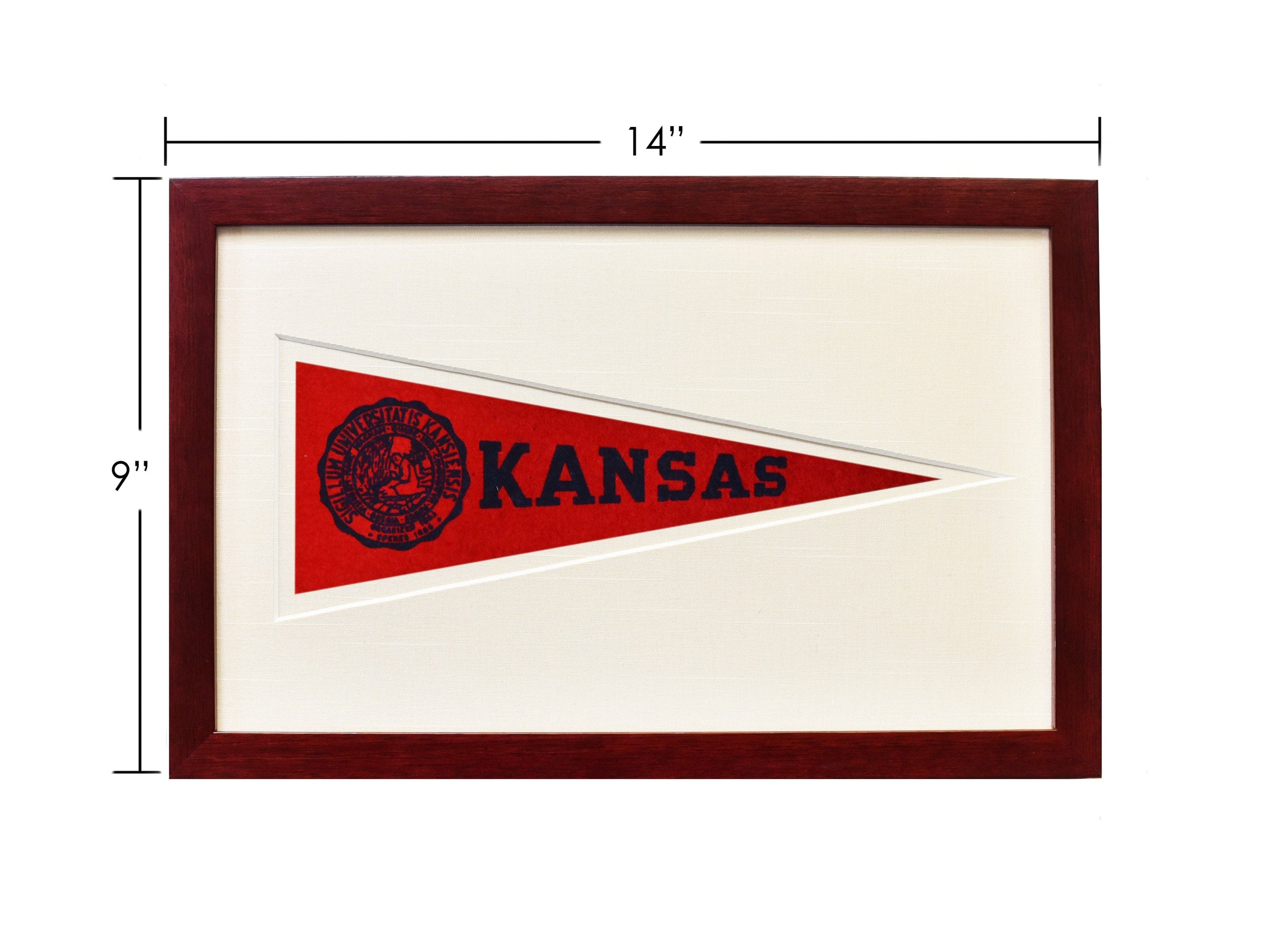 Americana Memories Vintage University of Kansas Hormel Pennant