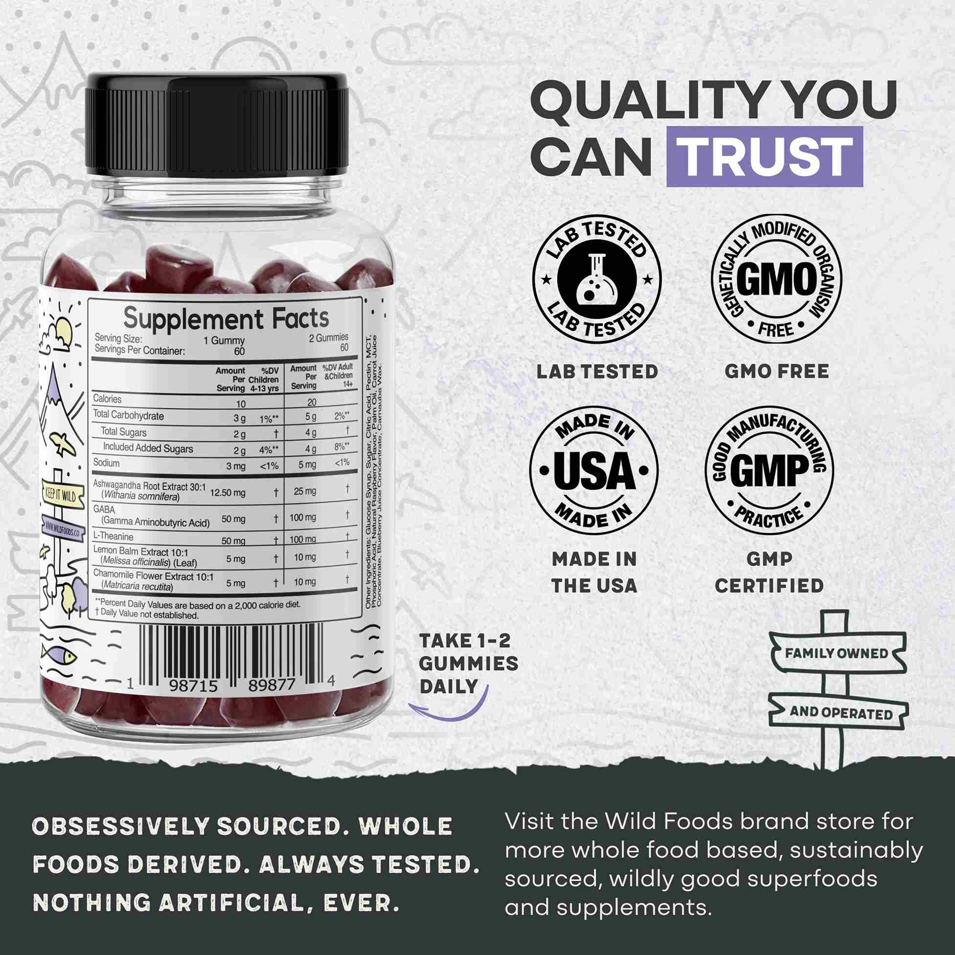 Wild Kids Calm Gummies – Relaxation & Sleep Support - My American Goods