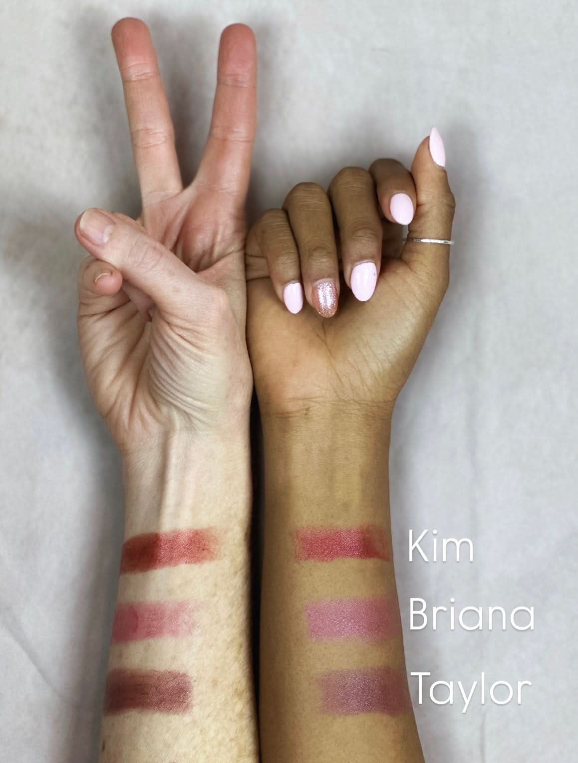 Heaven On Main Street MAKEUP Lip & Cheek Sticks, Kim, Briana, Taylor