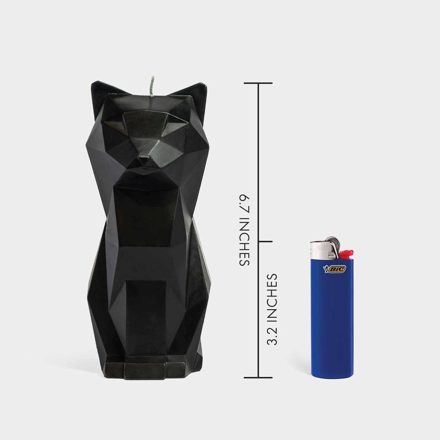 PyroPet Kisa Cat Candle - Black - My American Goods