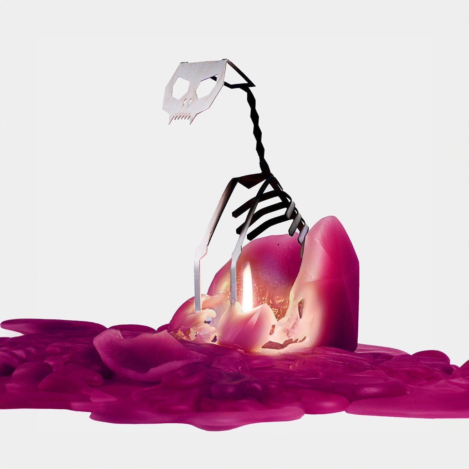 PyroPet Kisa Cat Candle - Burgundy - My American Goods