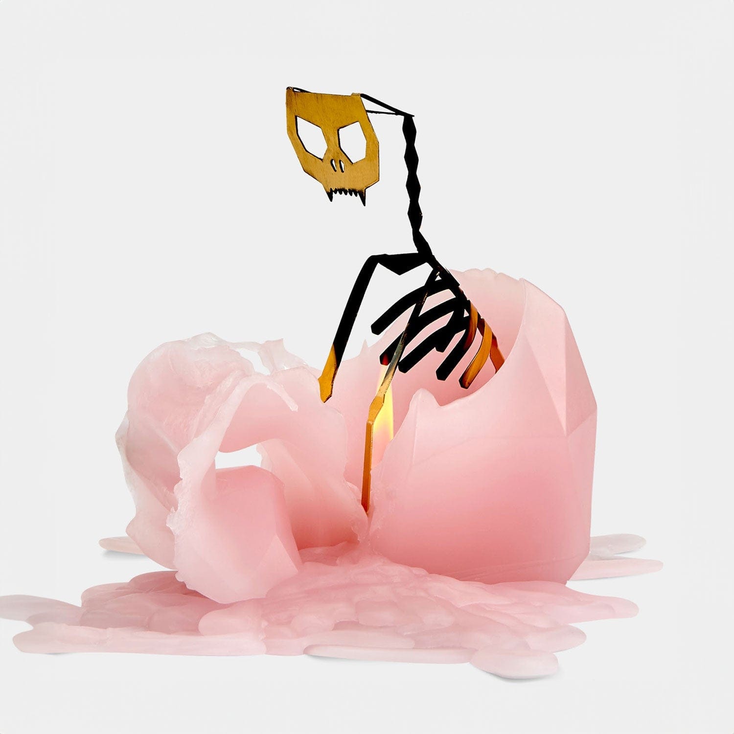 PyroPet Kisa Cat Candle - Light Pink - My American Goods