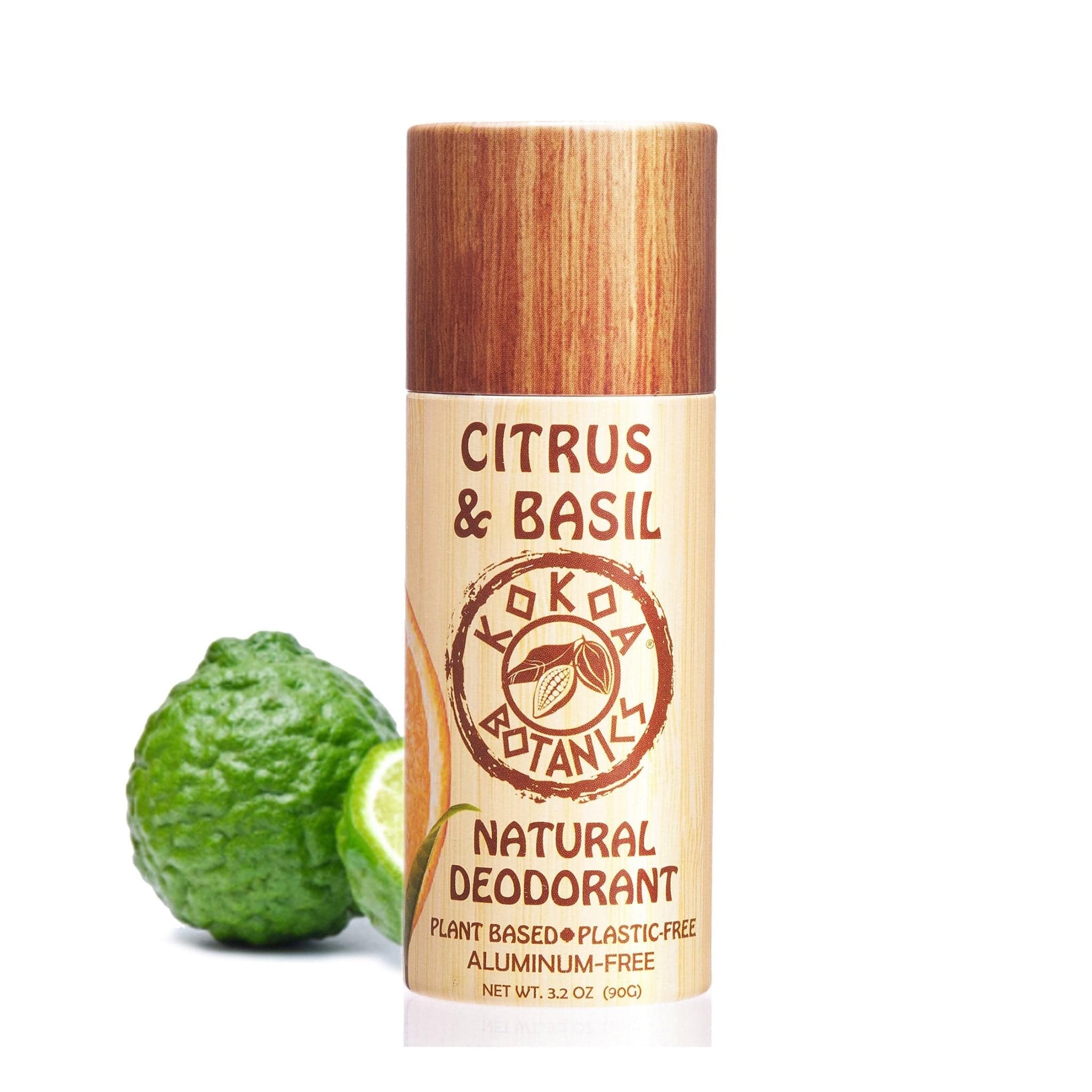 KOKOA BOTANICS Natural Vegan Skin Care CITRUS & BASIL - Natural Deodorant Aluminum-Free