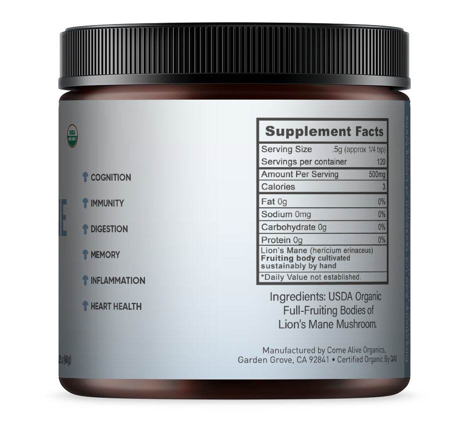 Lion's Mane Mushroom Powder - My American Goods