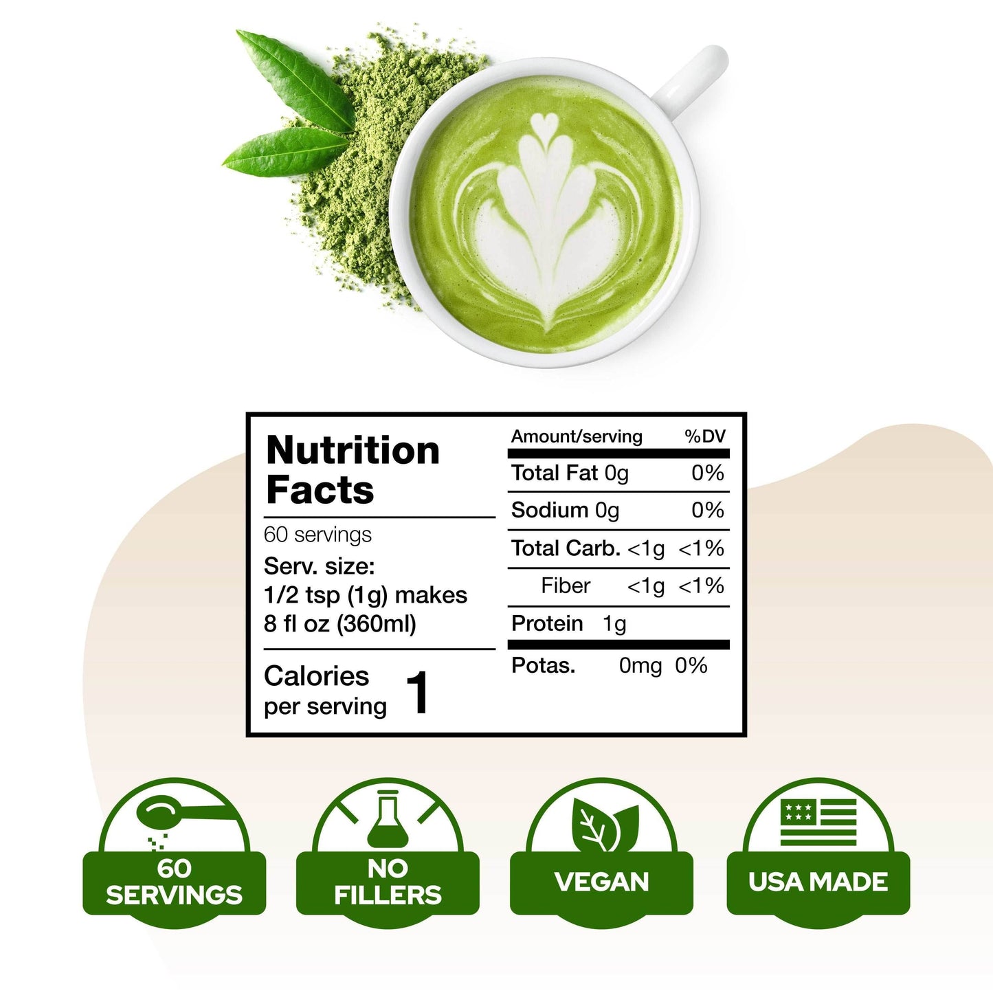 Matcha Green Tea with Lion's Mane - My American Goods
