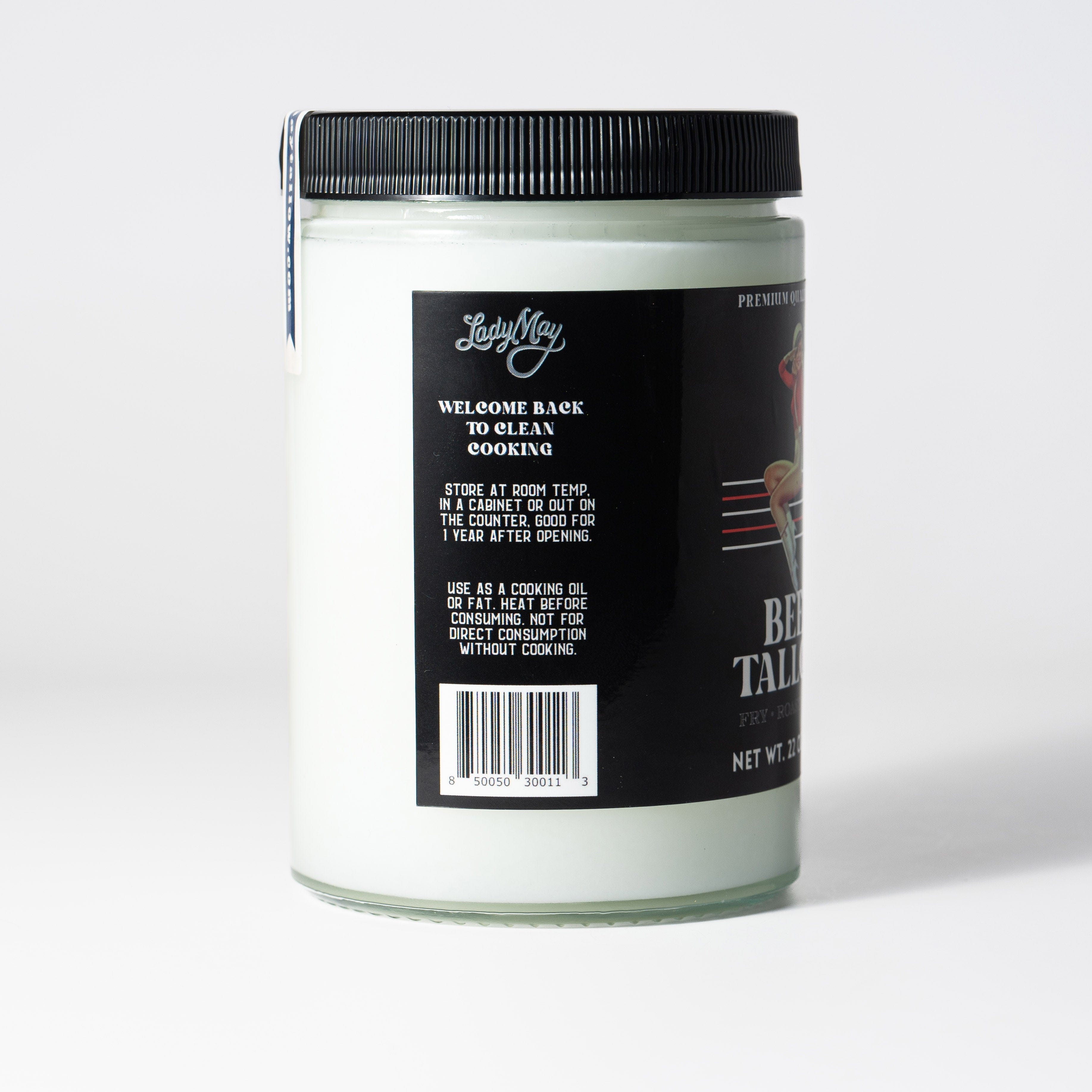 The Lady May Beef Tallow 22oz Premium Cooking Beef Tallow