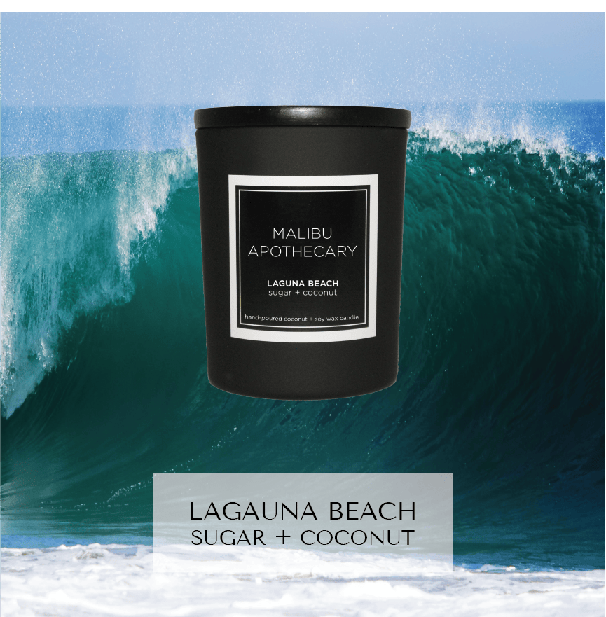 Malibu Apothecary Candle Laguna Beach Mini Matte Black Candle